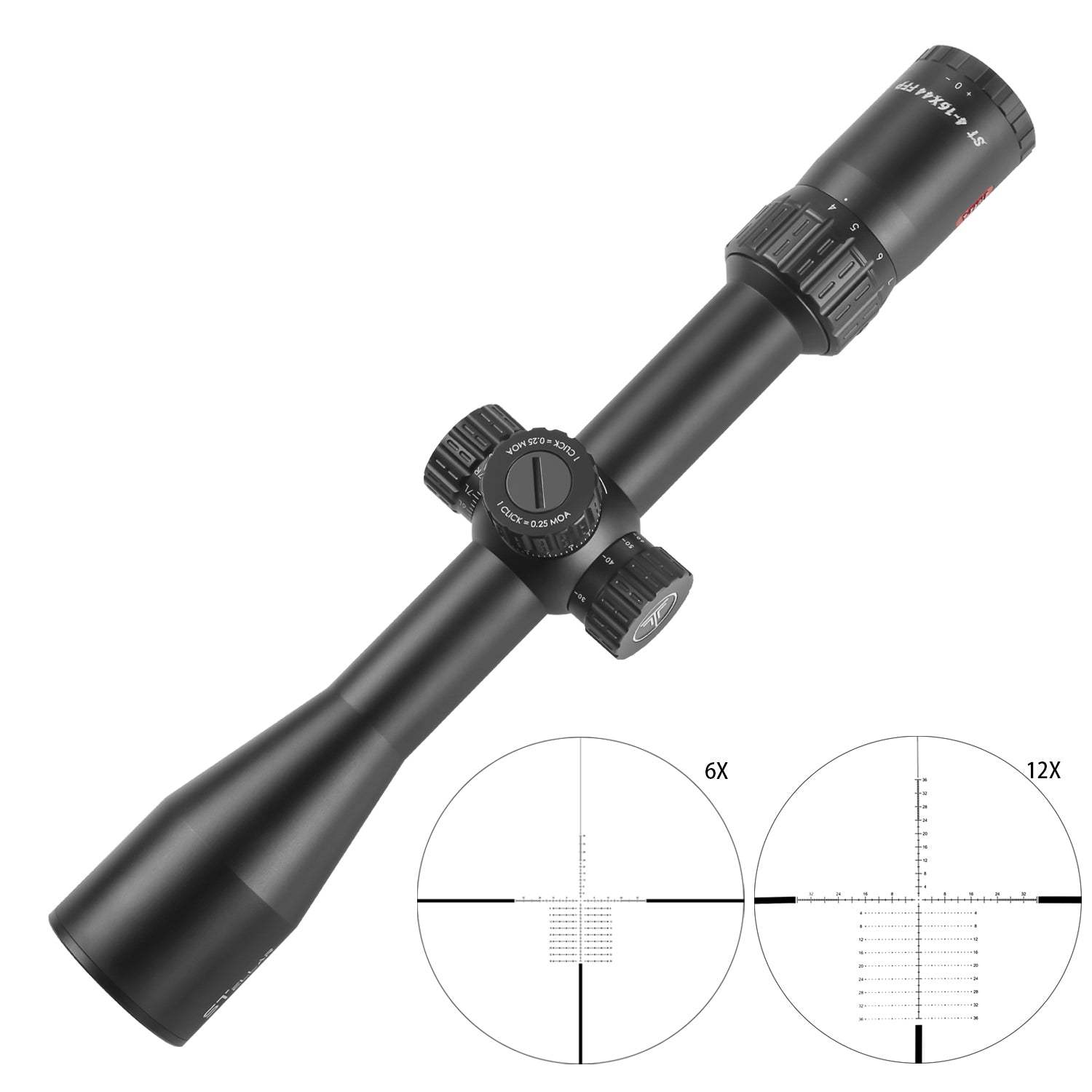T-EAGLE ST 4-16x44 FFP Long Distance Scope Illuminated Scope - T-EAGLE