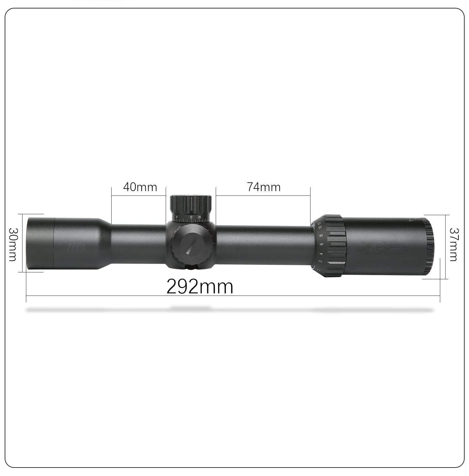 T-Eagle ED1-12X30 IR Hunting Long Range Rifle Scopes - T-EAGLE