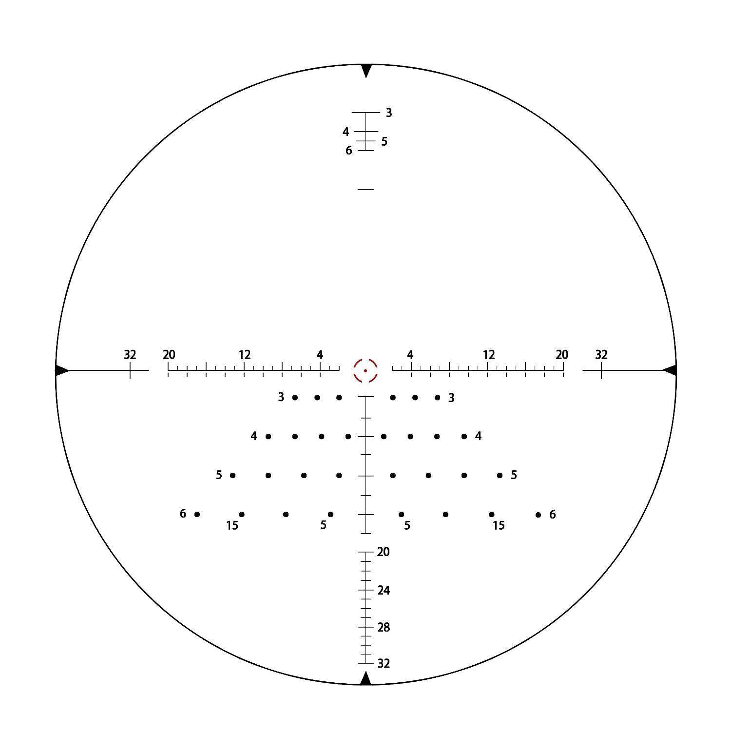 T-Eagle Long Range Riflescope AR 1.5-15X32 IR - T-EAGLE