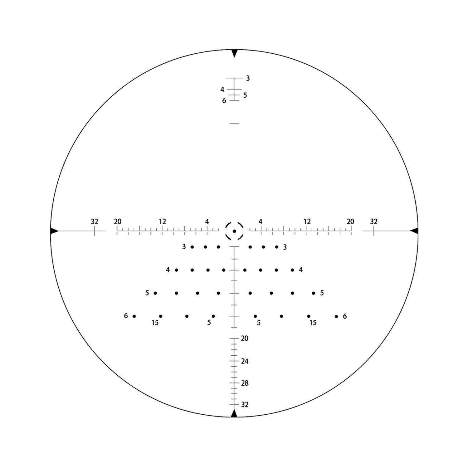 T-Eagle Long Range Riflescope AR 2.5-15X32 SF IR - T-EAGLE