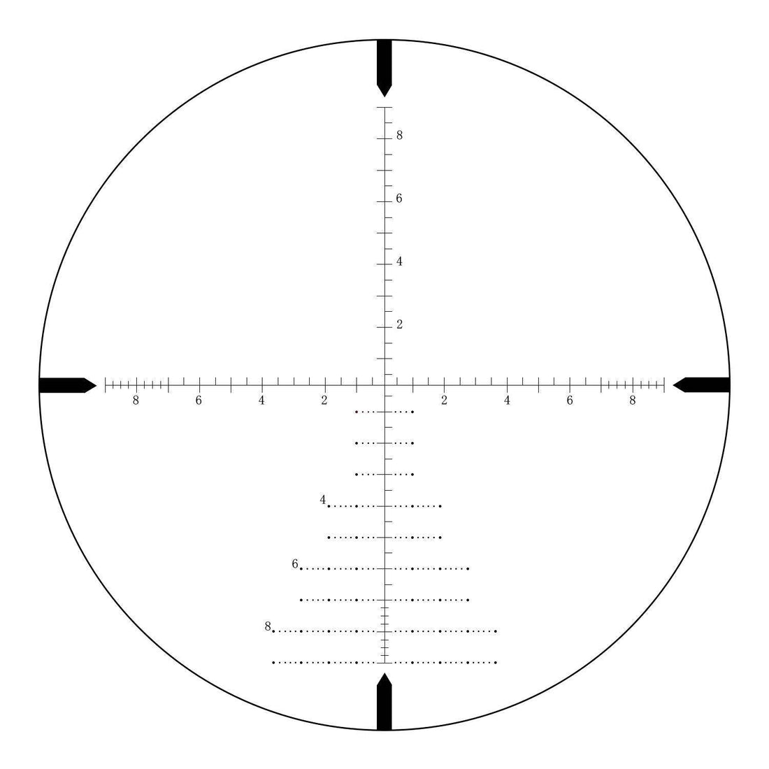 T-Eagle Long Range Riflescope AR 2-12X40 SF - T-EAGLE