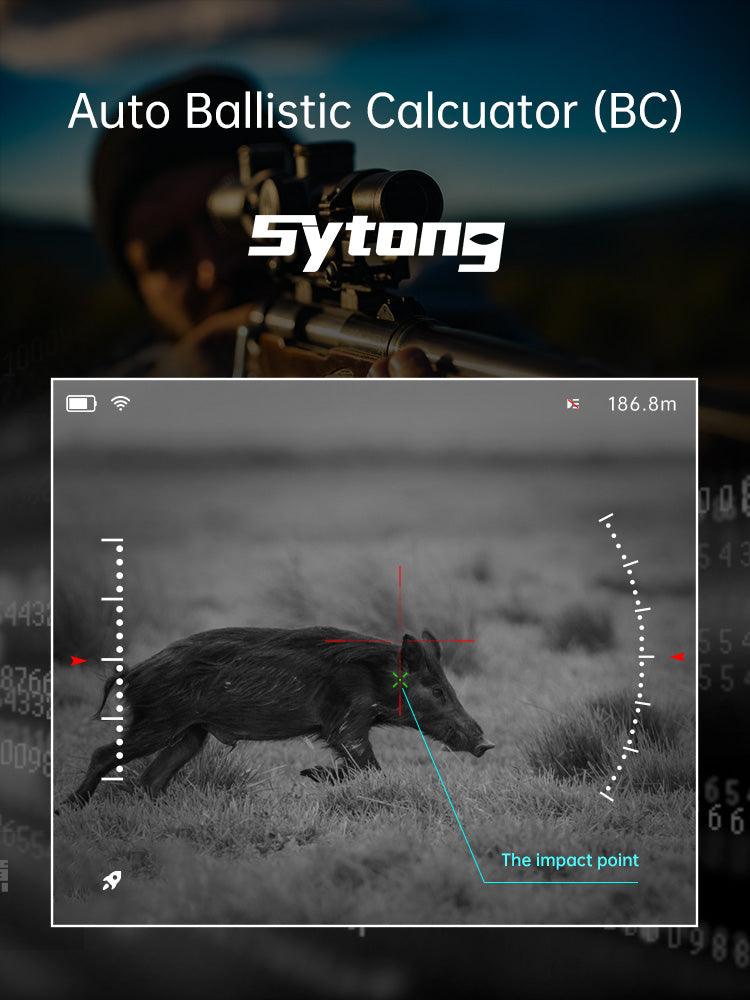 Sytong HT-60 LRF Ballistics 940nm 3x-8x Night Vision Rifle Scope