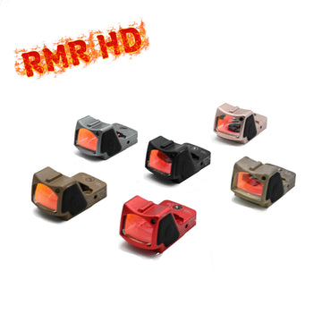 RMR-HD Red Dot Sight With Red Coating| 6063 Aluminum Tactical Optical Sight | Compatible with Glock and 20mm mounts | Automatic mode | Available in multiple colors