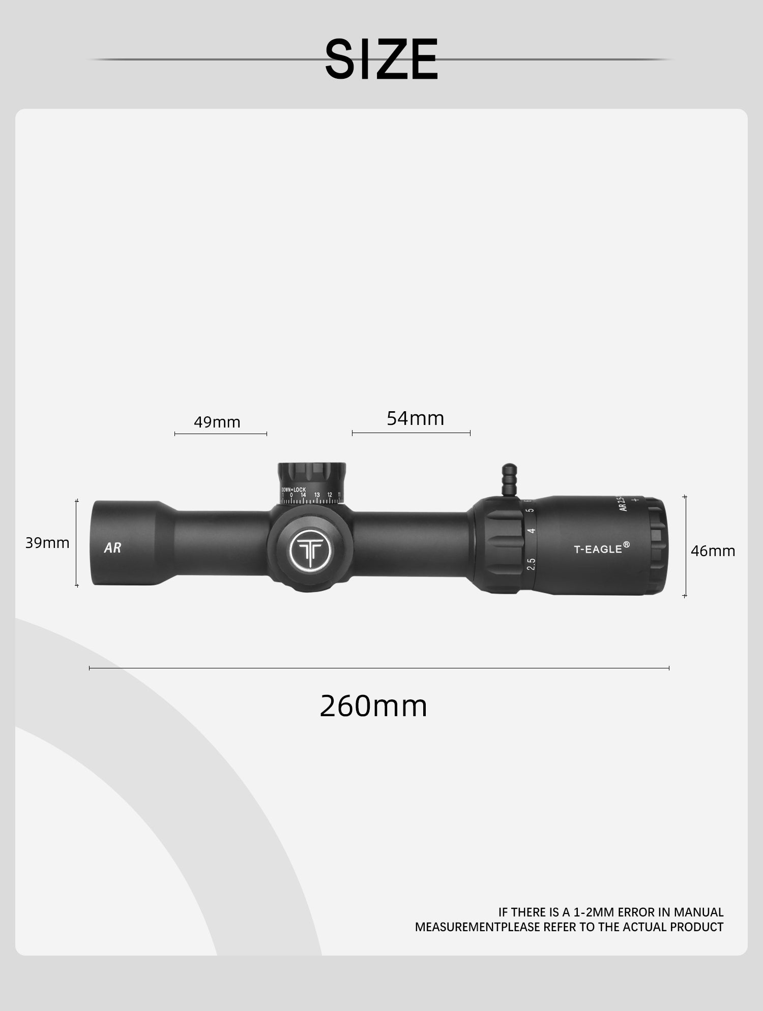 T-Eagle Long Range Riflescope AR 2.5-15X32 SF IR