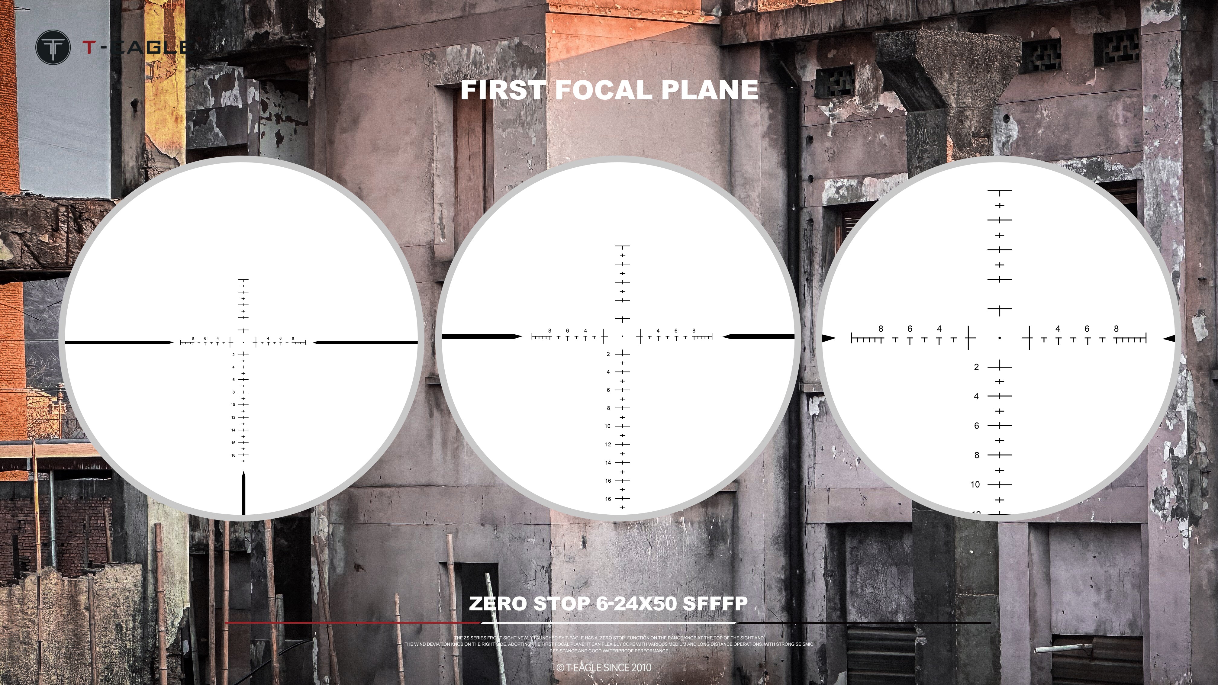 T-Eagle Long Range Riflescope ZS 6-24X50 FSP 1/10 MRAD