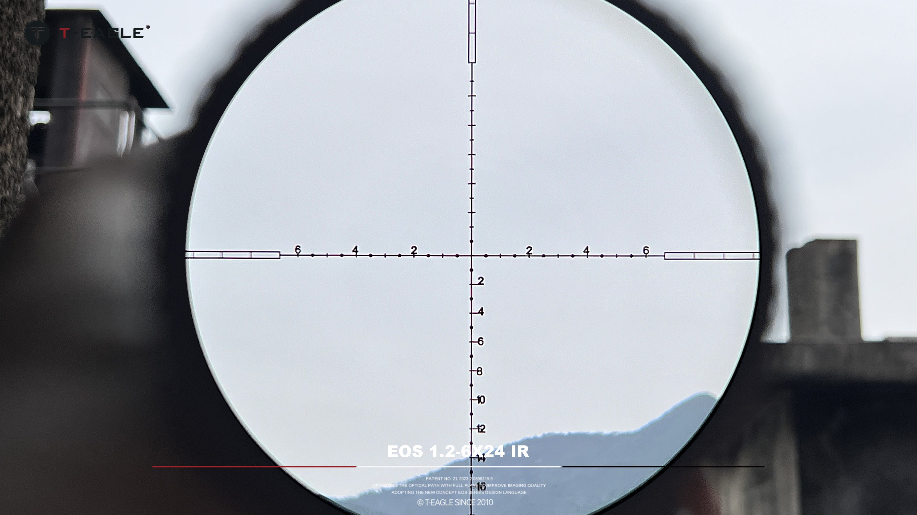 T-EAGLE EOS 1.2-6X24IR-Silver LPVO Riflescope