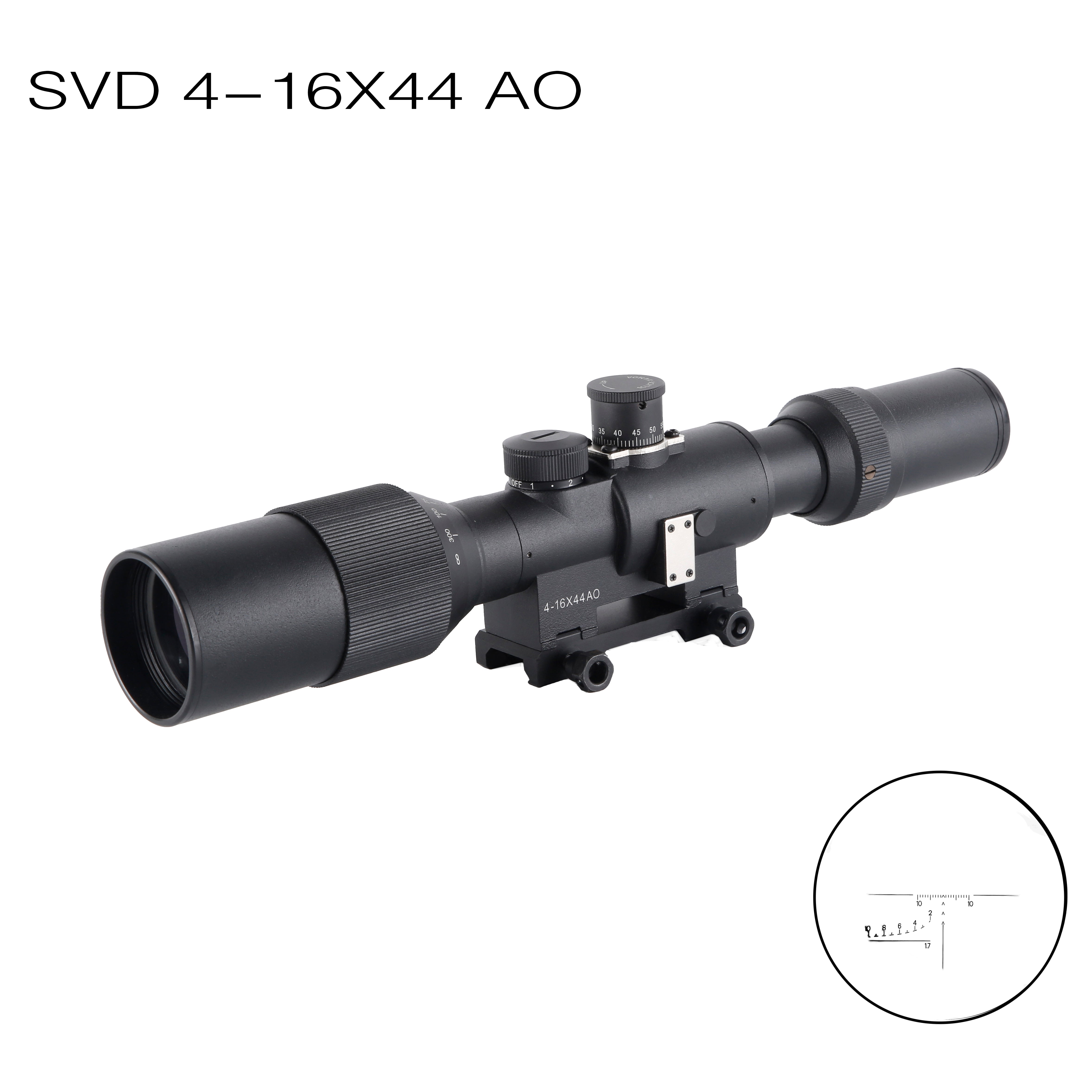 SVD 4-16X44AO Long Range Riflescope