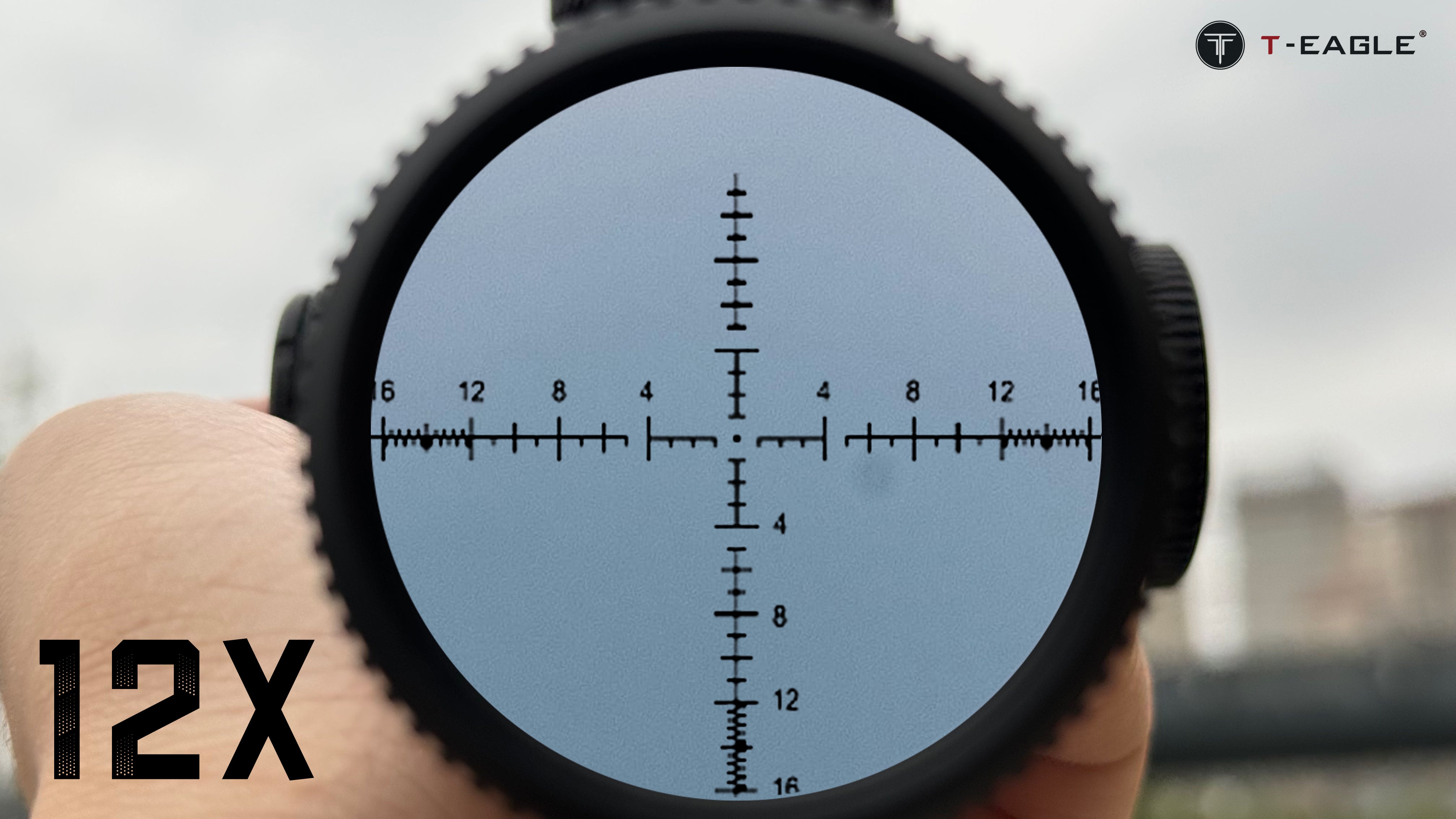 T-EAGLE ZS 3-12X44FFP-Black Zerostop Riflescope