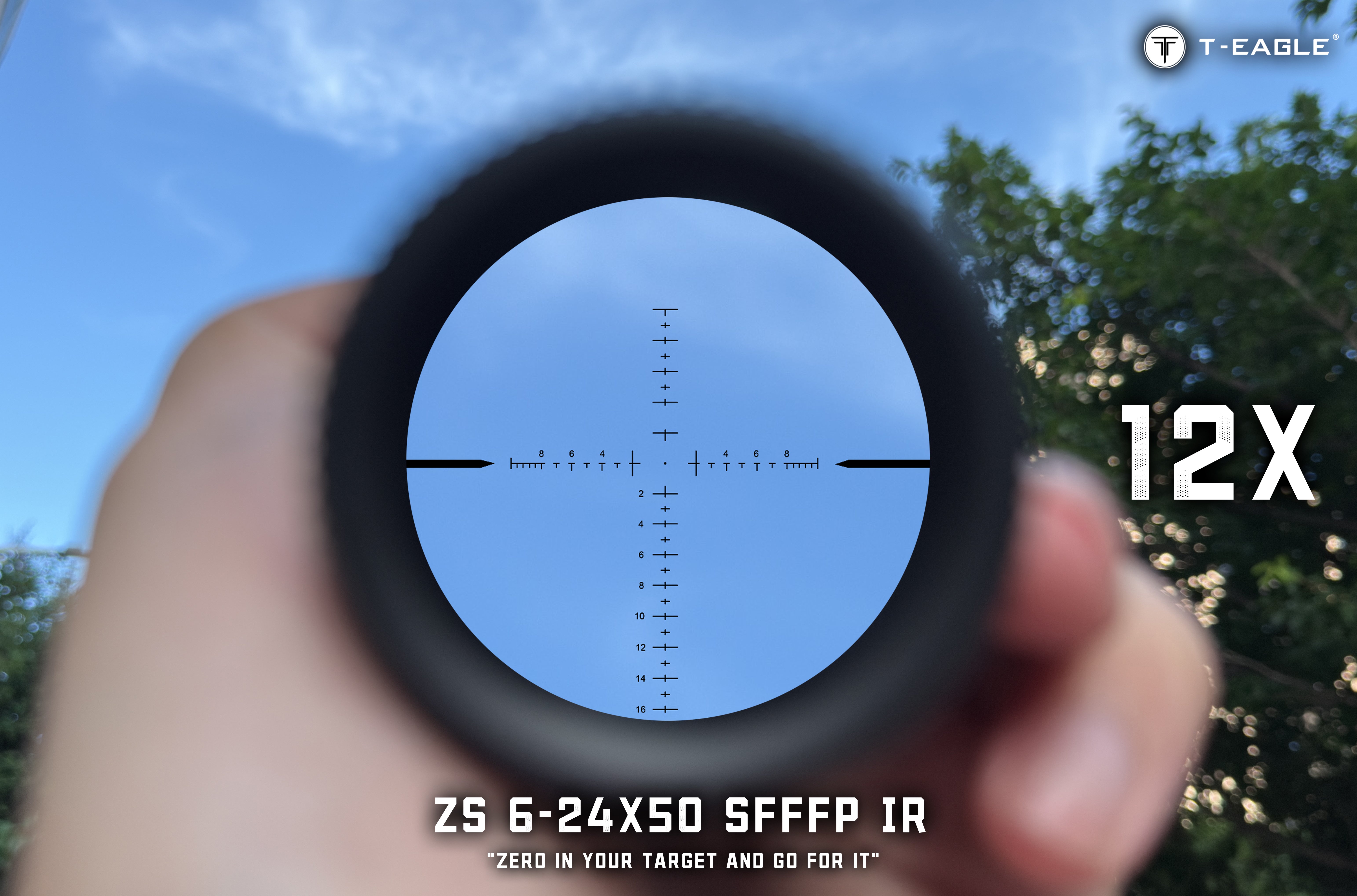T-EAGLE ZS 6-24X50FFP Zerostop Long Range Riflescope