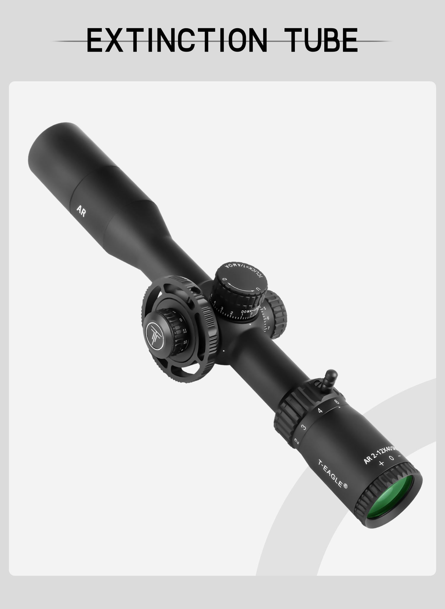 T-Eagle Long Range Riflescope AR 2-12X40 SF