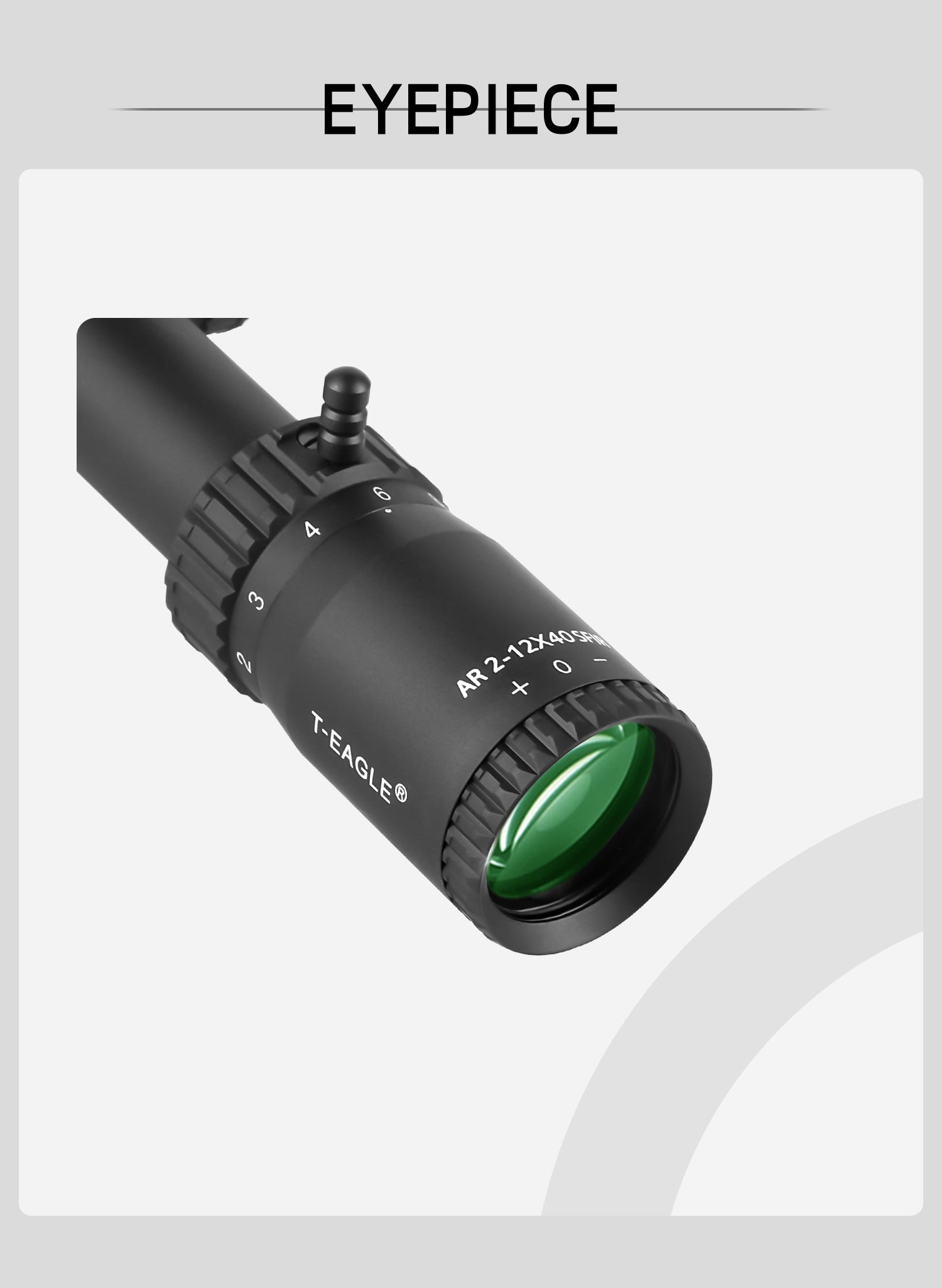 T-Eagle Long Range Riflescope AR 2-12X40 SF