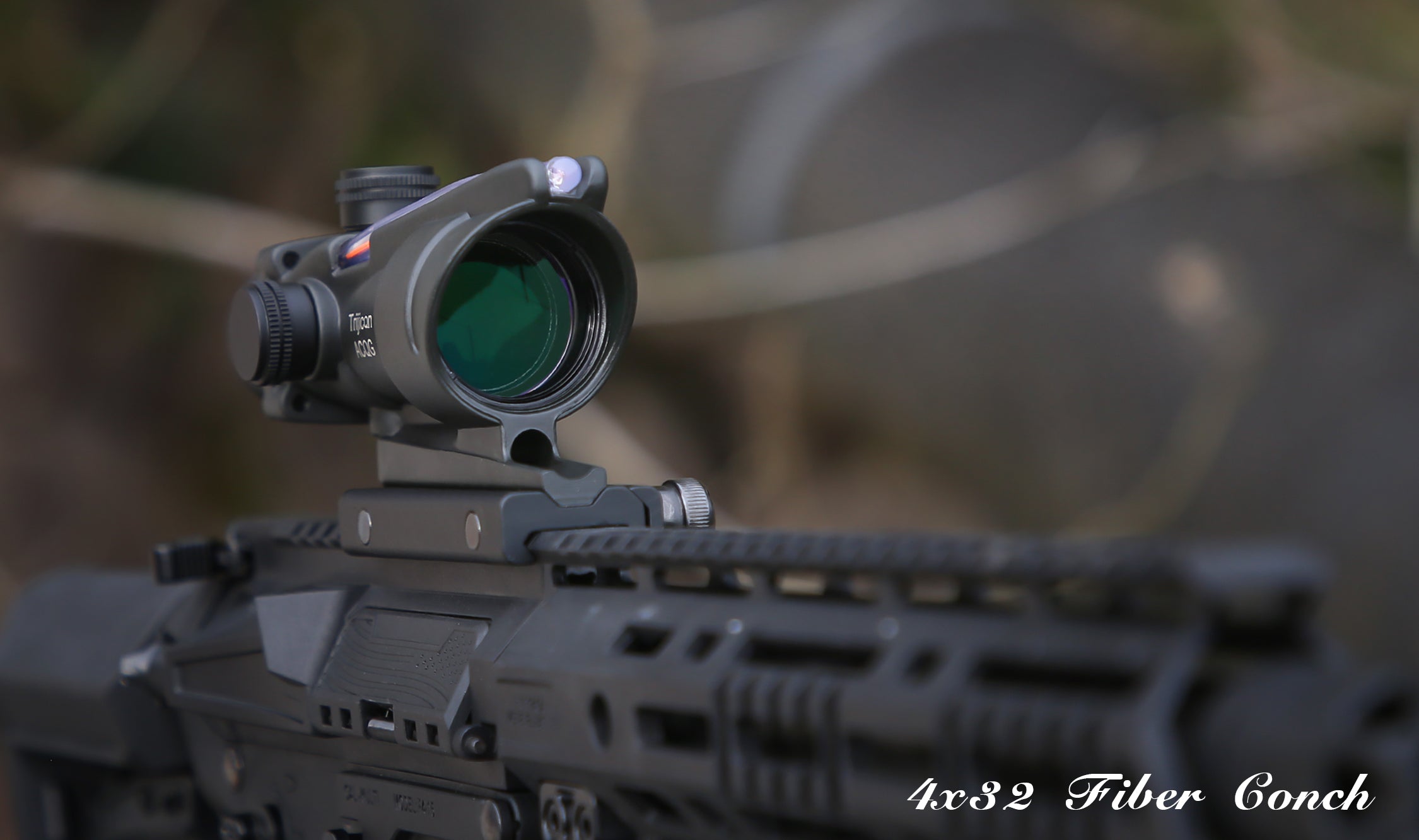 ACOG 4x32 Dual Illuminated Chevron LPVO Riflescope