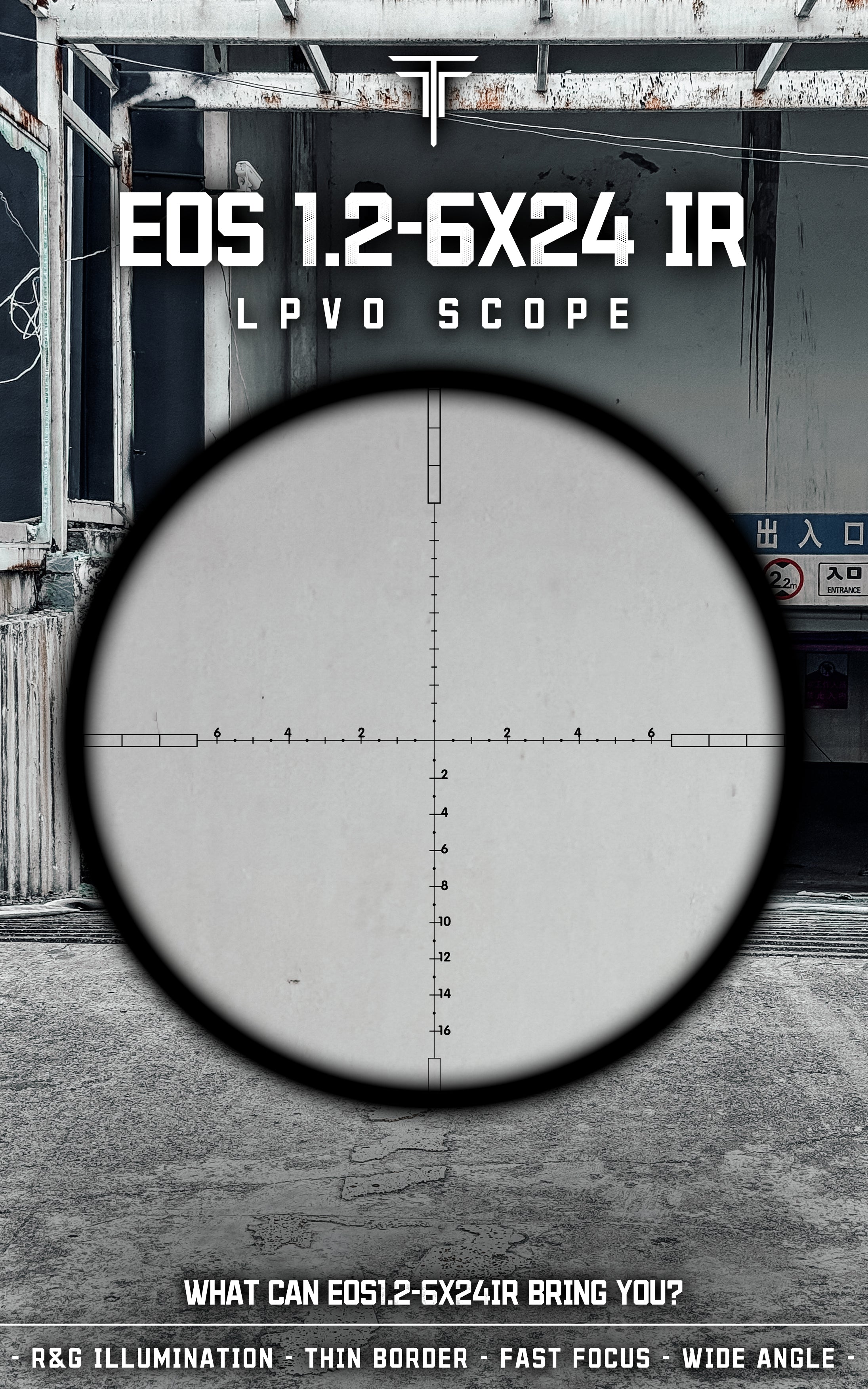 T-EAGLE EOS 1.2-6X24IR-Tan LPVO Riflescope