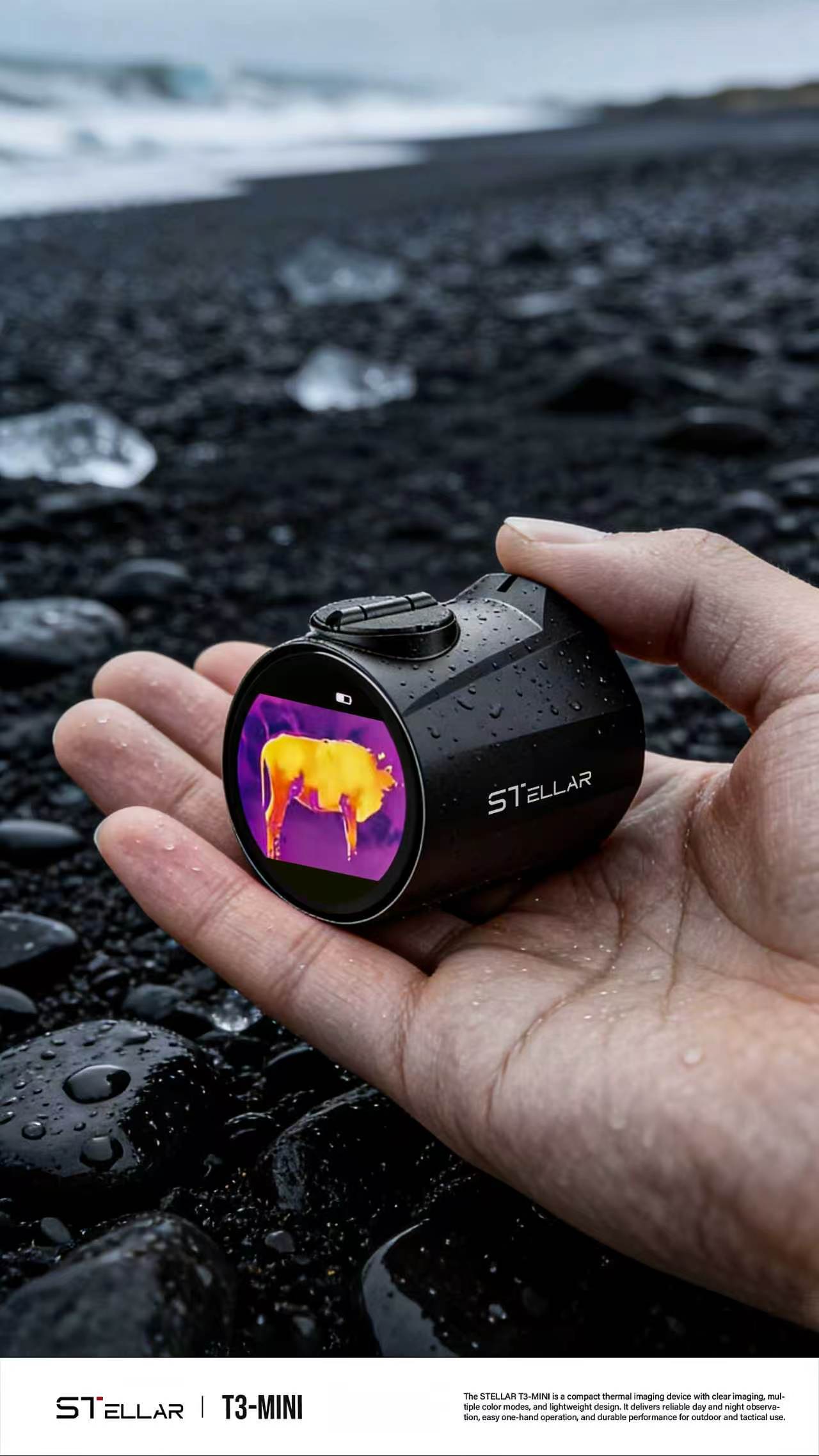 Stellar T3-MINI Pocket-Sized Night Thermal Imager for Outdoor & Tactical Use-X