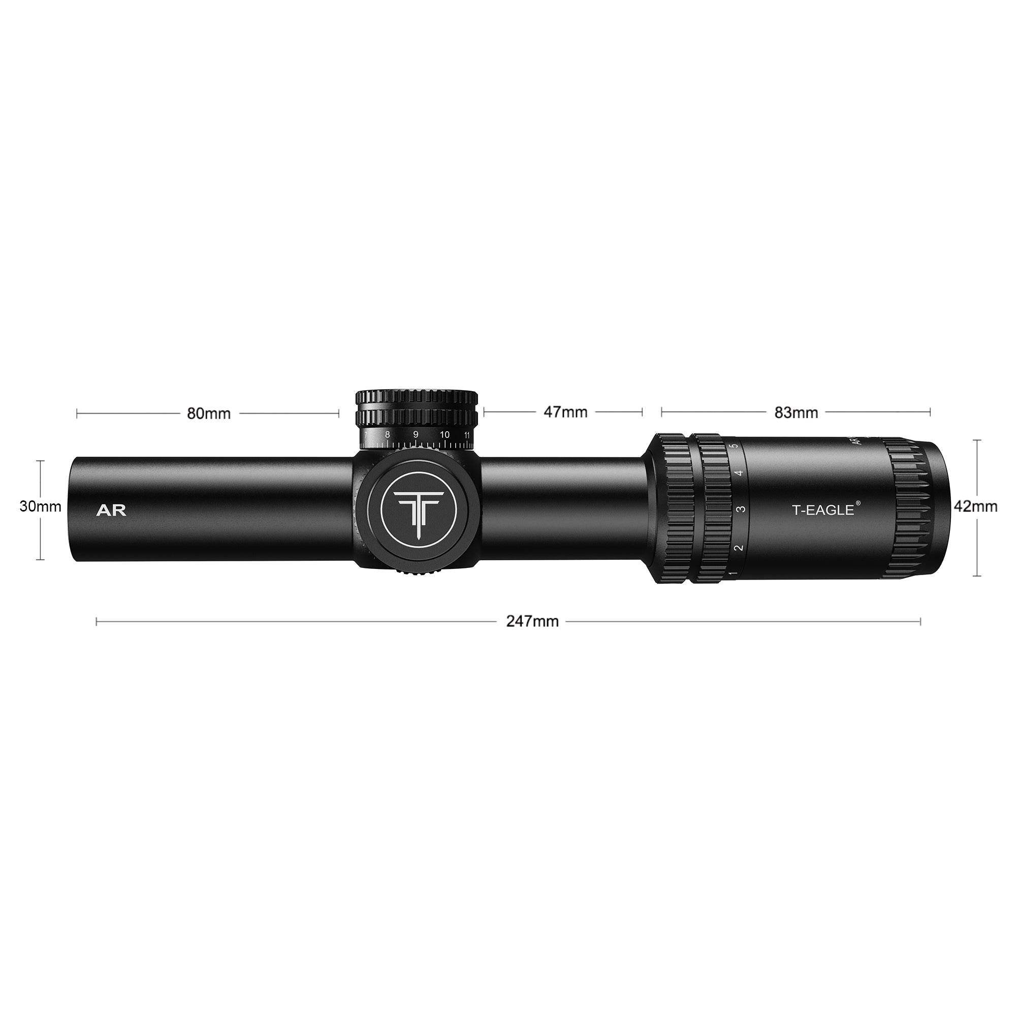 T-EAGLE AR 1-6X24 IR SFP LPVO Riflescope