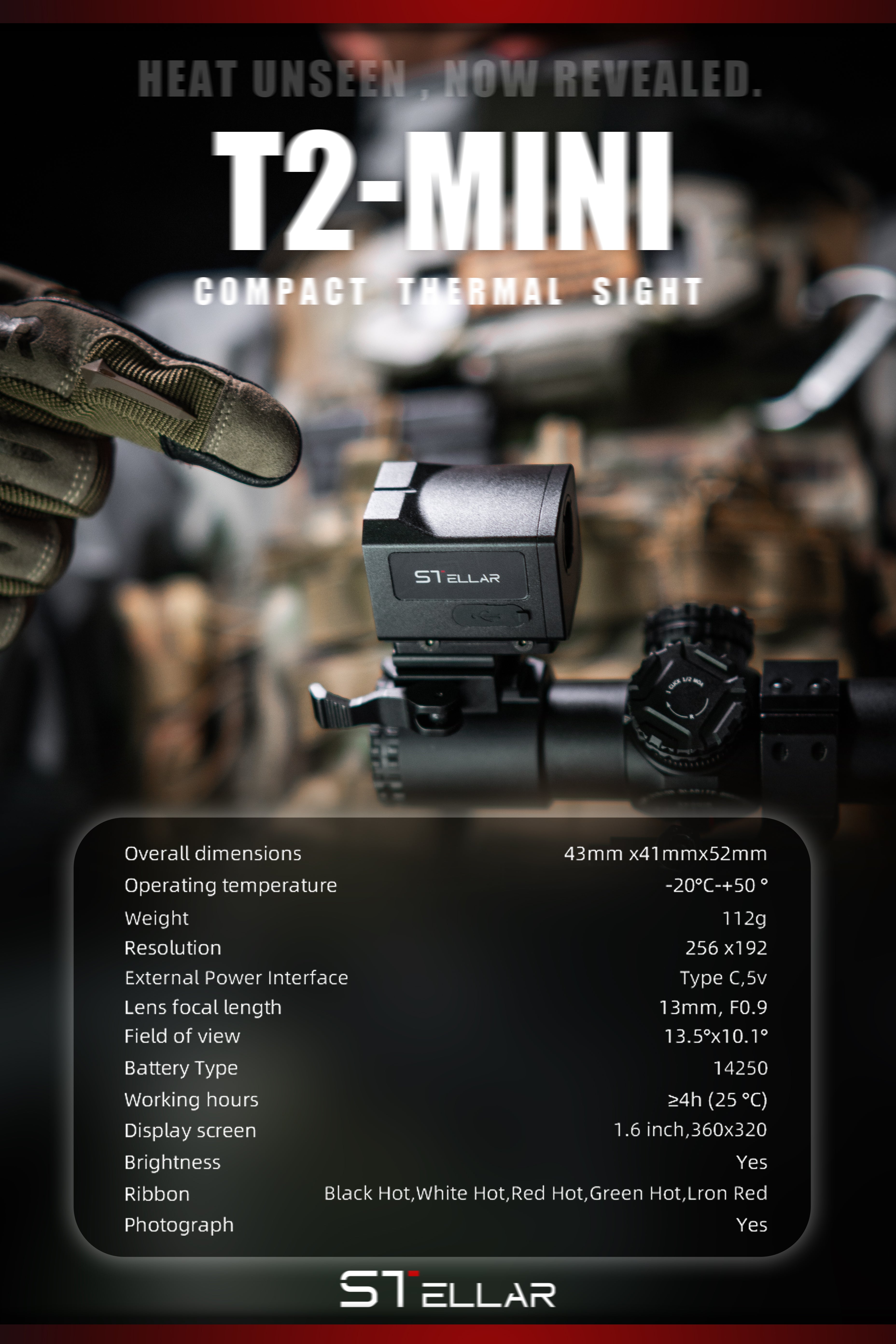 2026 IWA Exhibition Model – STellar T2-Mini Thermal Imaging Scope  T