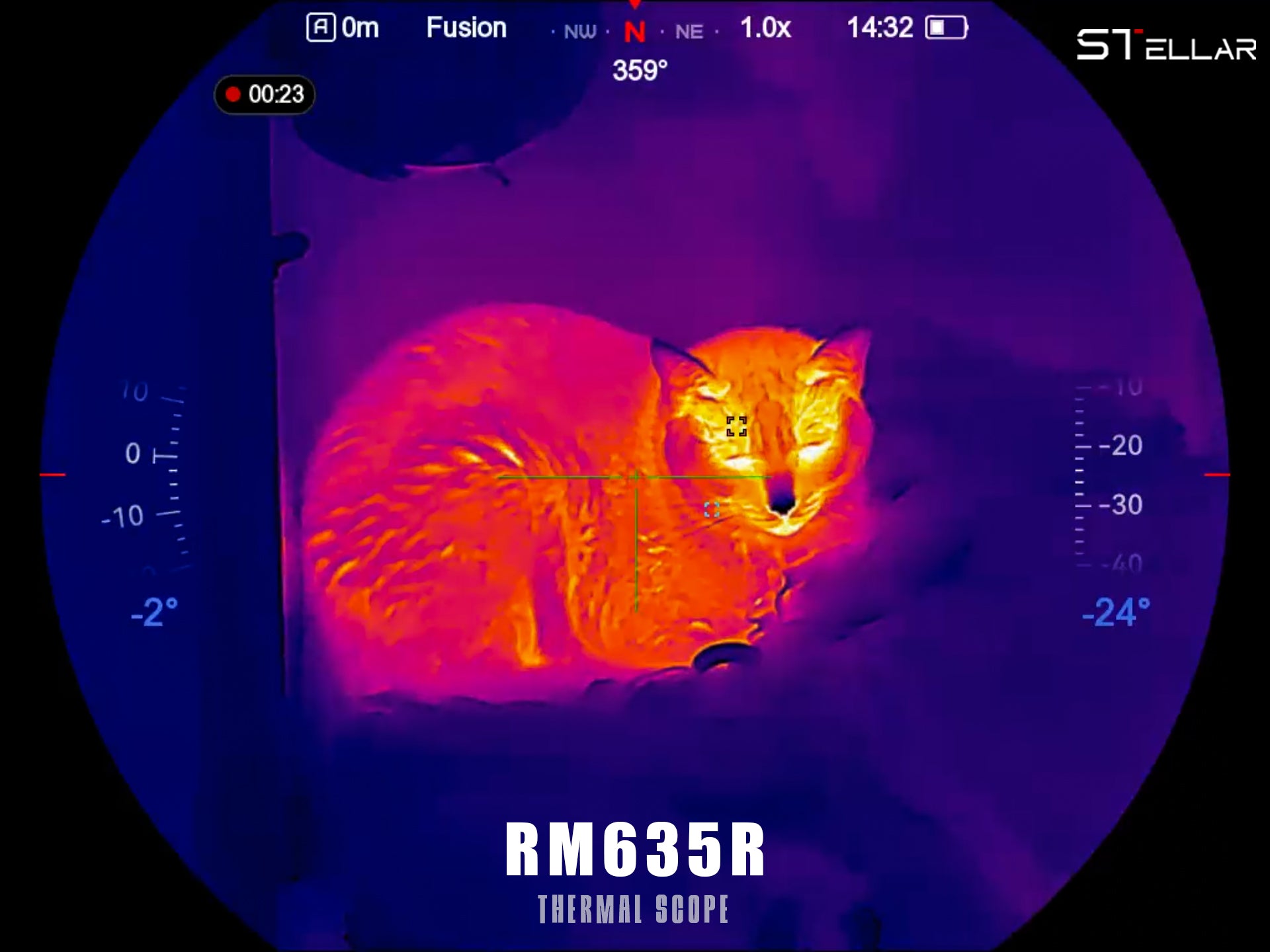 Stellar RM635R Thermal Scope with Laser Rangefinder & Ballistic Calculation  L
