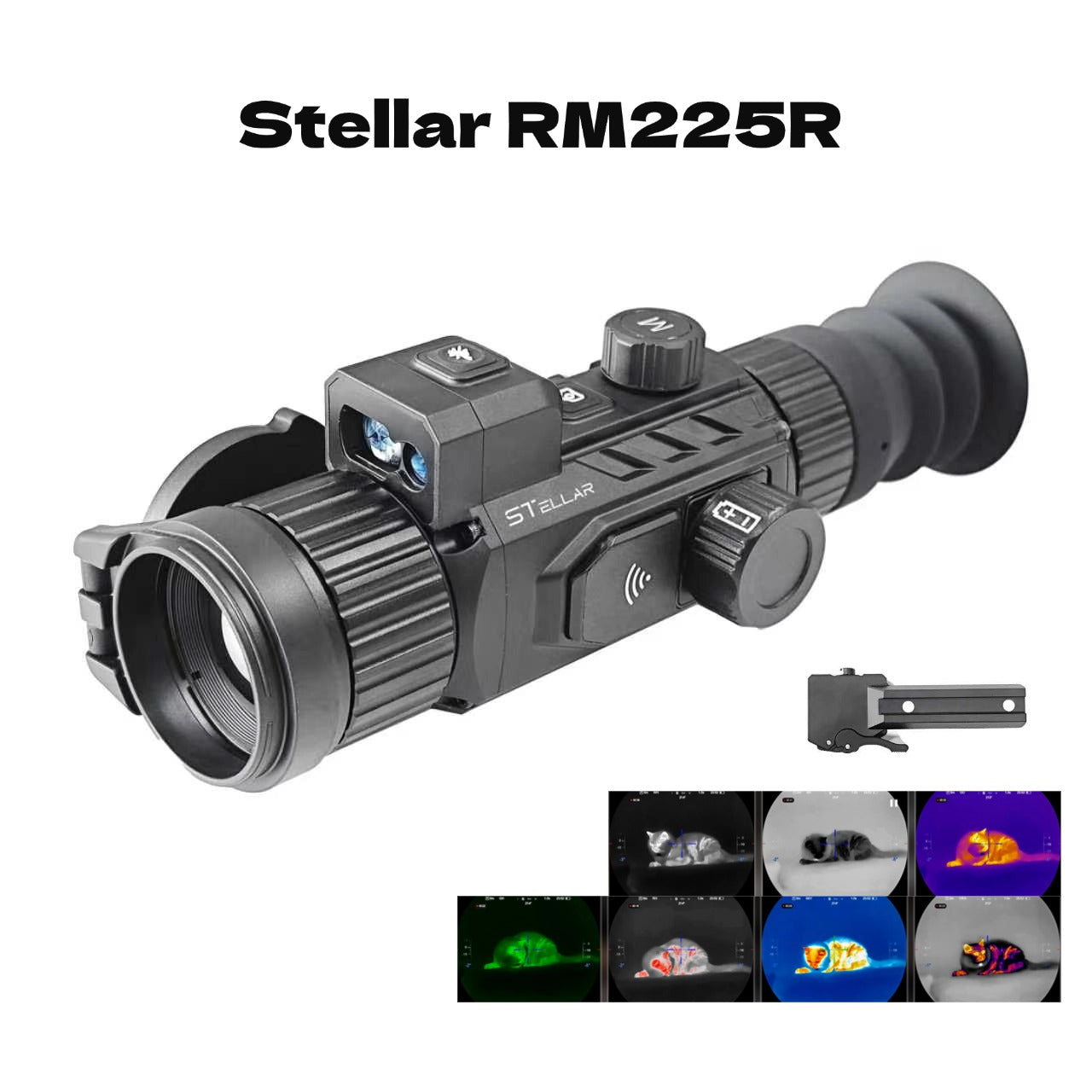 Stellar RM225R Thermal Scope | 256×192@12μm, 1800m Detection, LRF & Ballistic Calculation  L