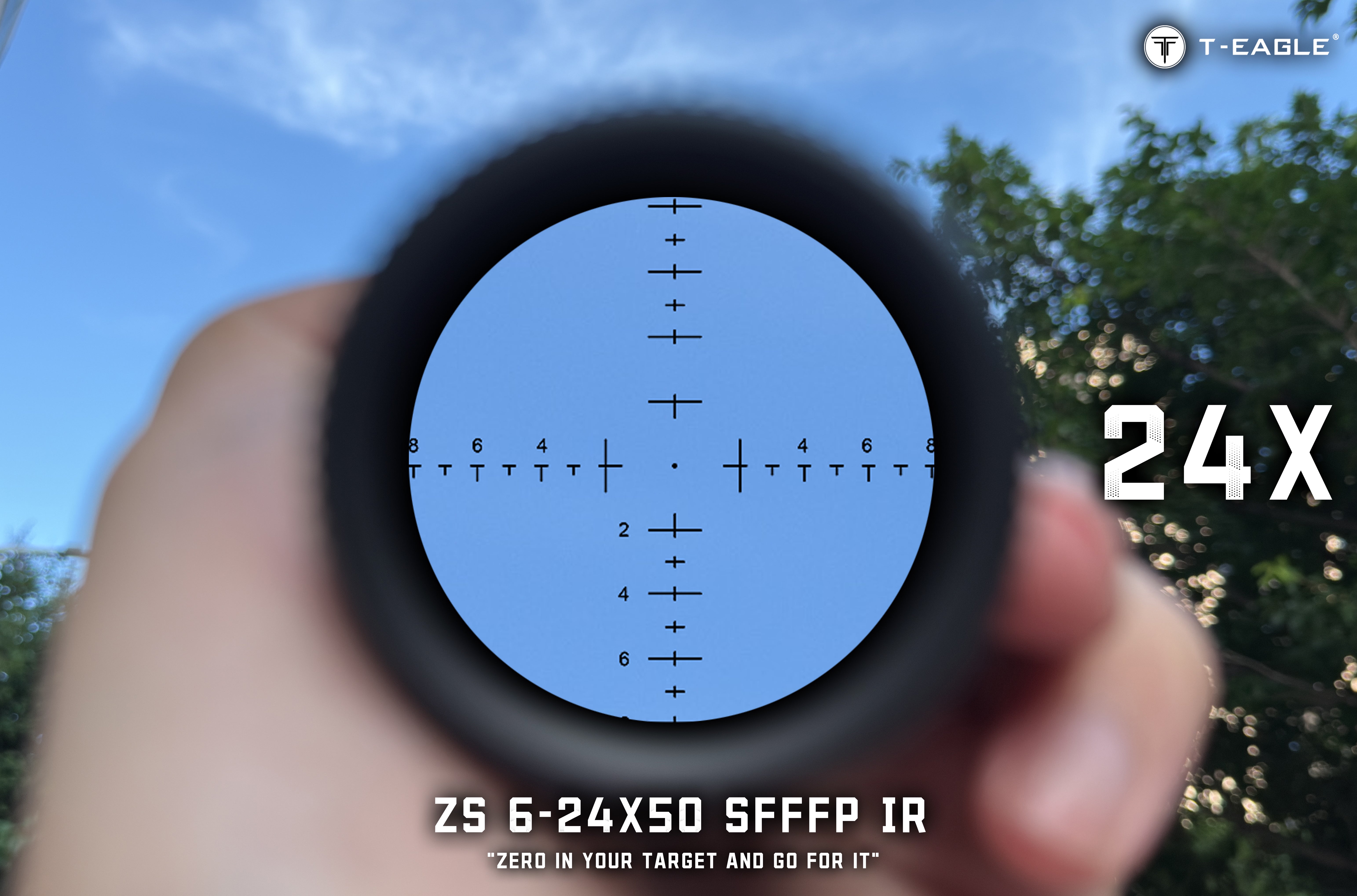 T-EAGLE ZS 6-24X50FFP Zerostop Long Range Riflescope