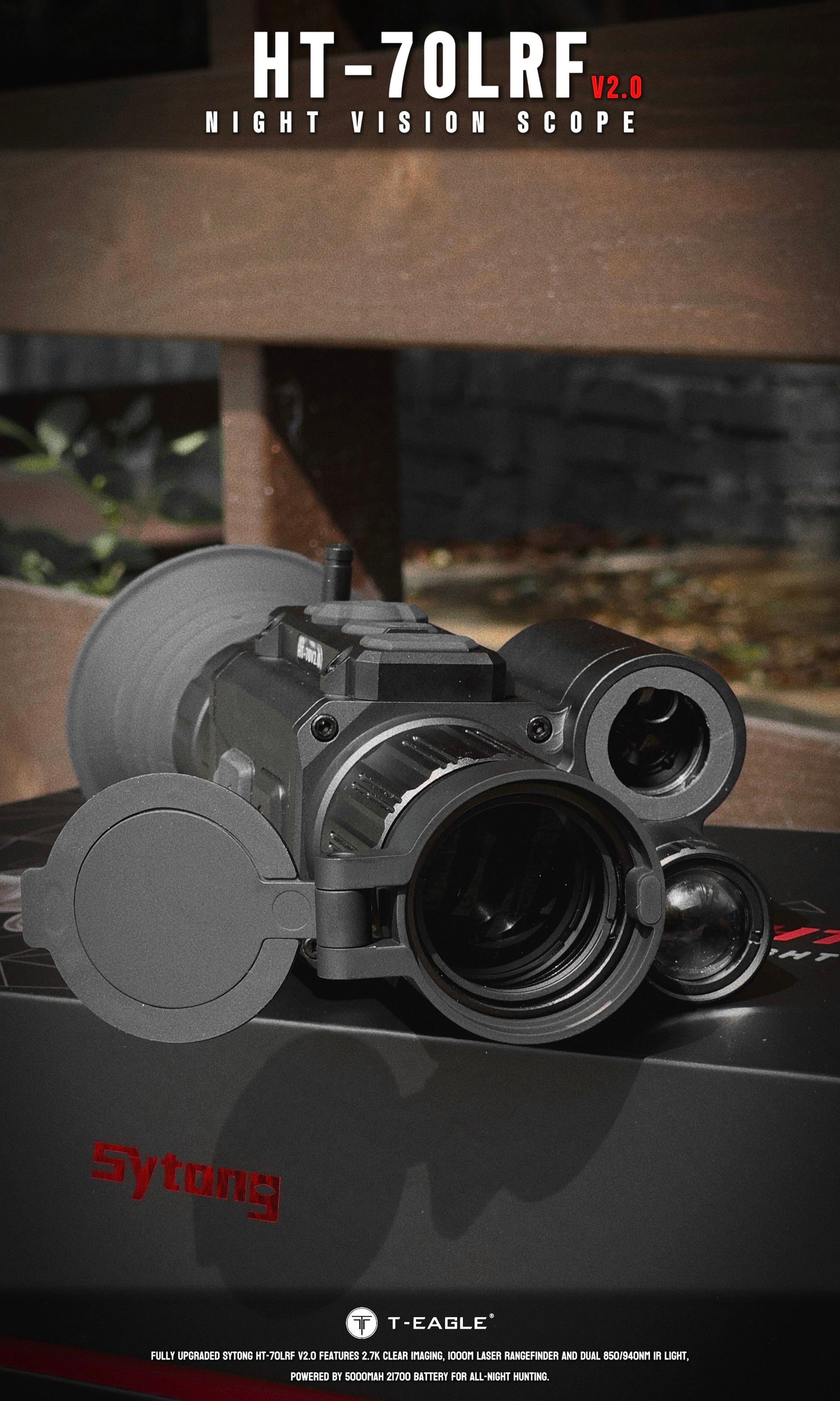 Sytong HT-70L V2 Ballistics 940nm 3x-18x Night Vision Rifle Scope