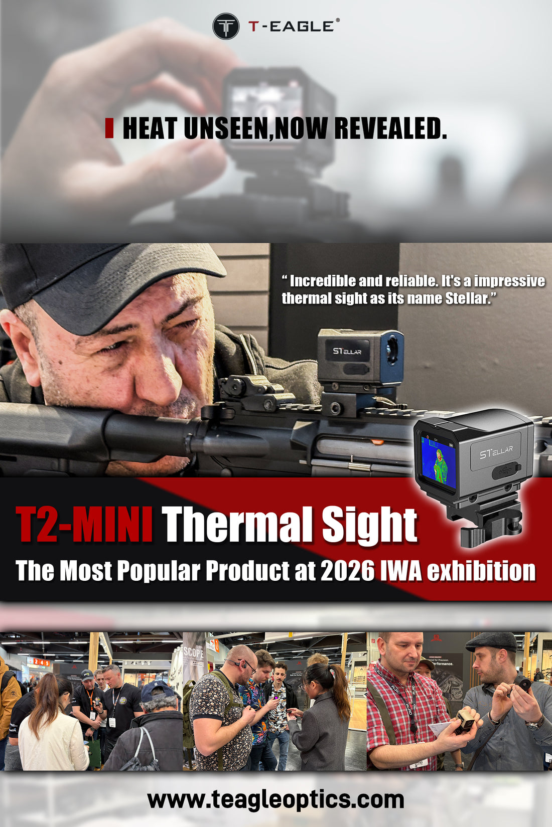 Stellar T2-MINI Ultra Compact Thermal Imaging Scope for Outdoor and Hunting-X