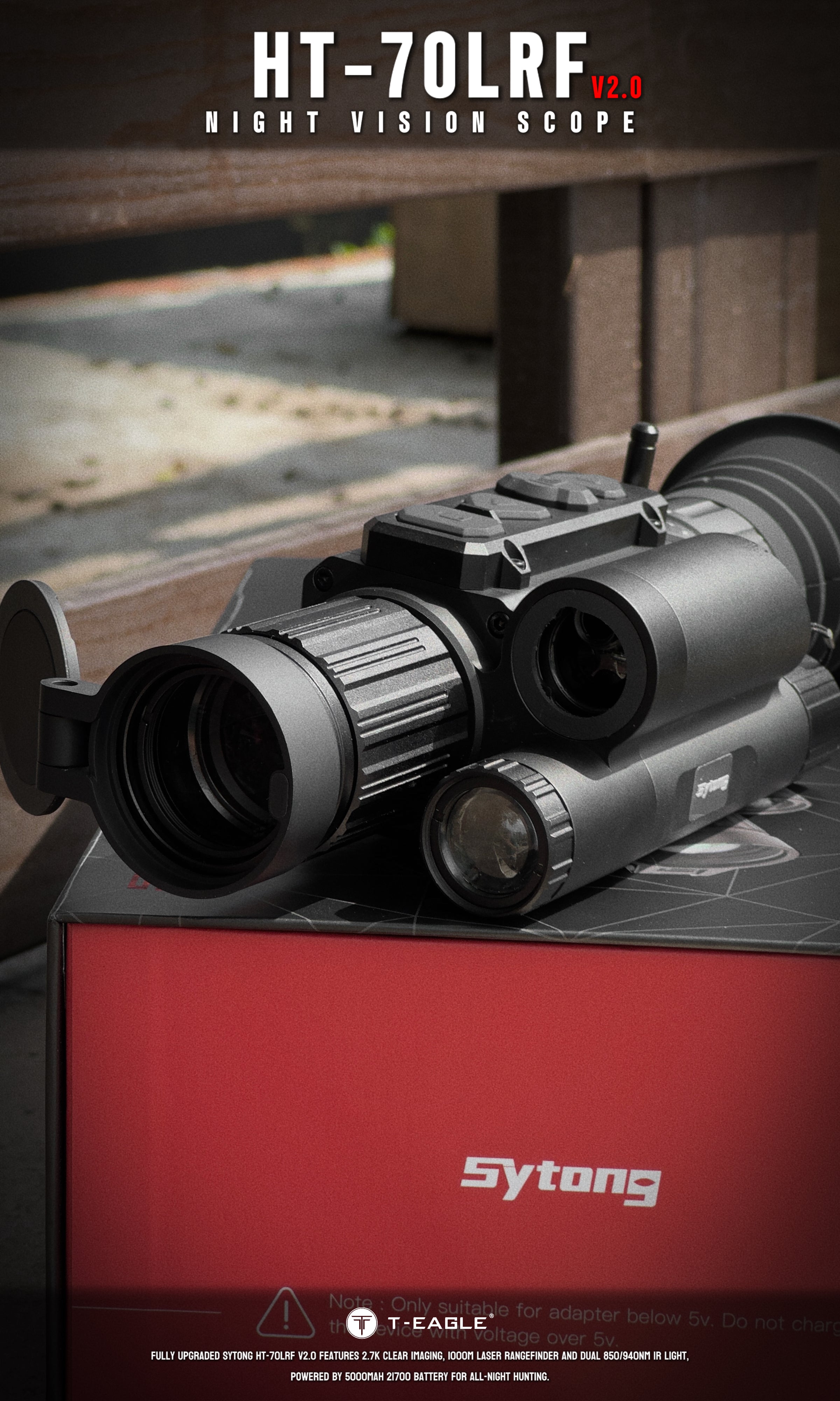 Sytong HT-70L V2 Ballistics 940nm 3x-18x Night Vision Rifle Scope