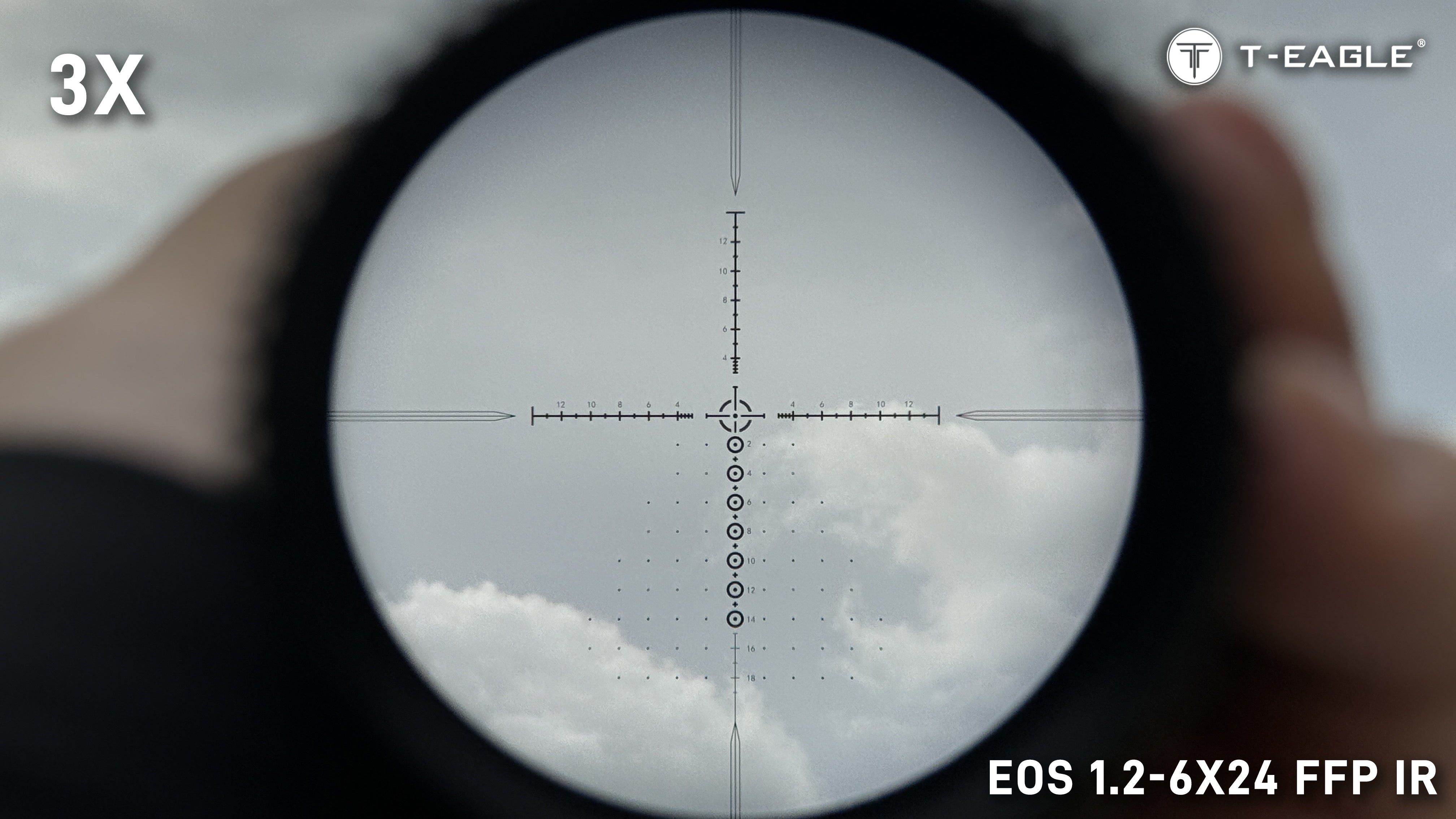 T-EAGLE EOS 1.2-6X24 FFP IR LPVO Riflescope