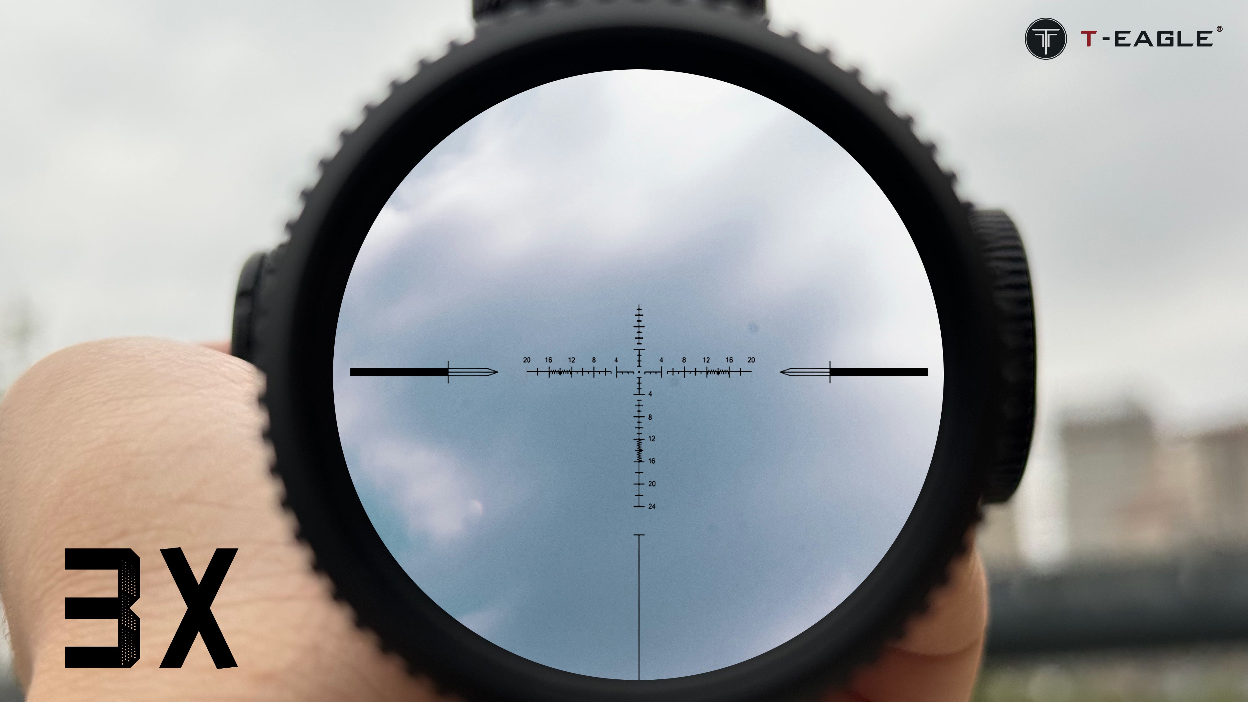 T-EAGLE ZS 3-12X44FFP-Black Zerostop Riflescope