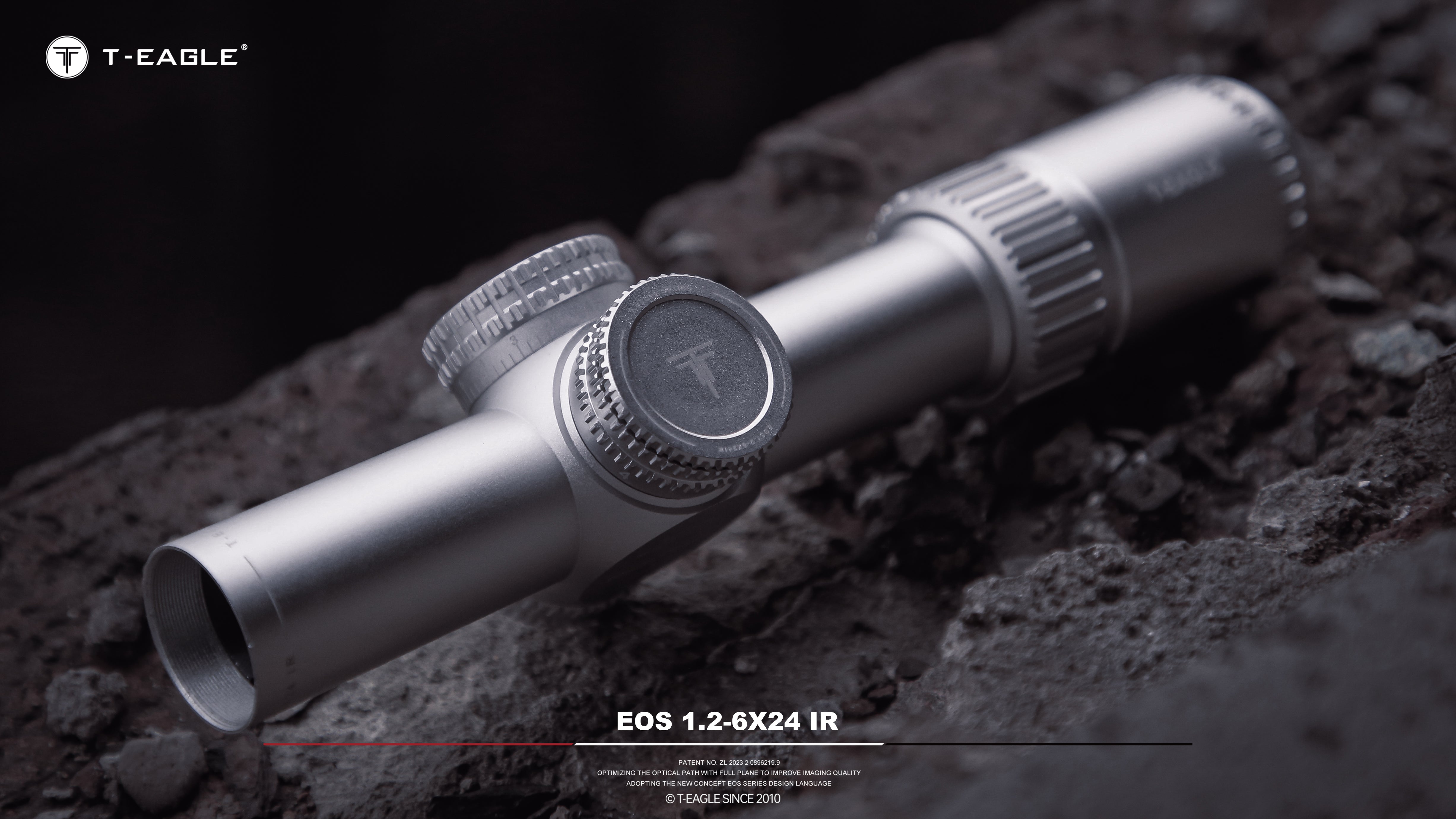 T-EAGLE EOS 1.2-6X24IR-Silver LPVO Riflescope