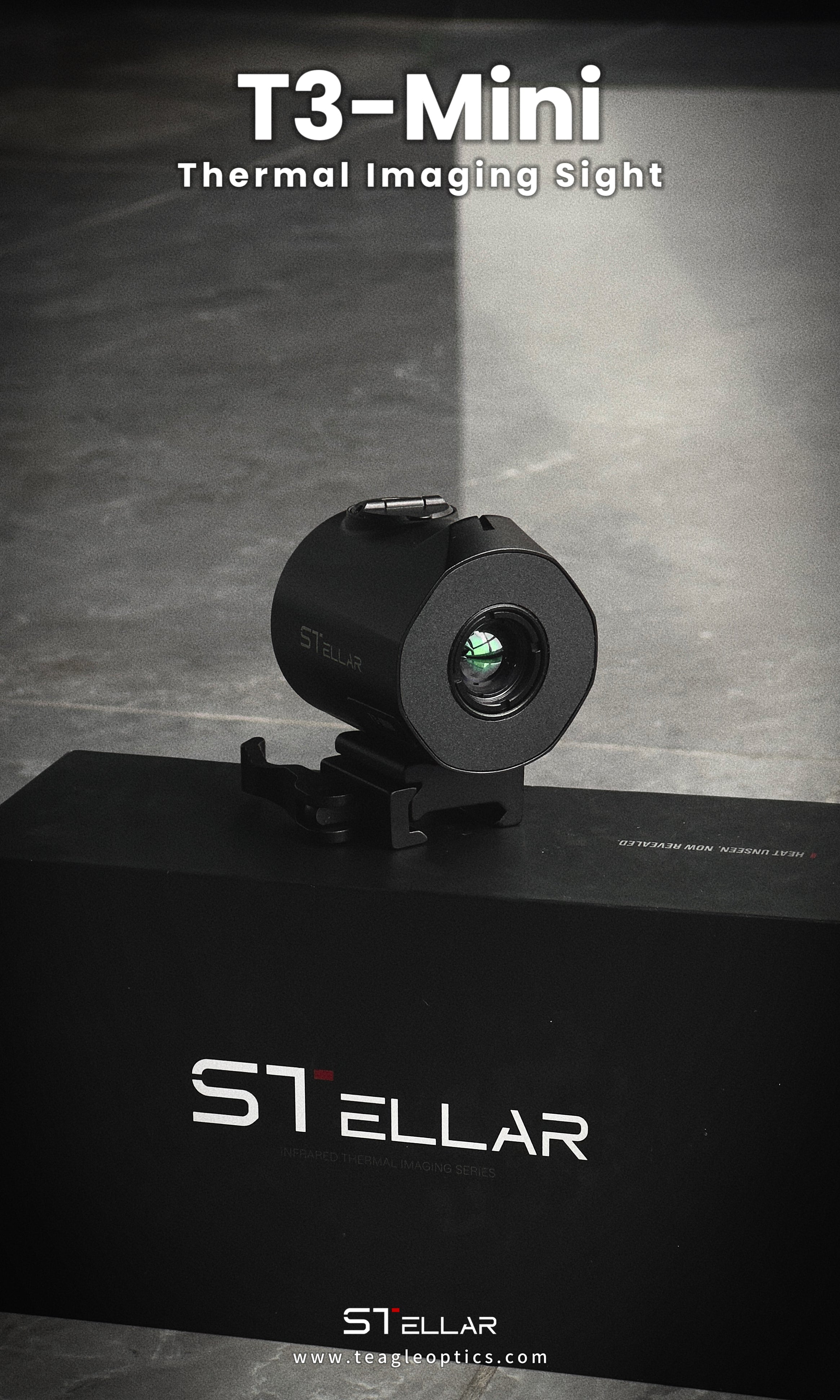 STELLAR T3‑mini Thermal Imaging scope, Portable Outdoor Observation Device with Quick‑Detach Bracket L