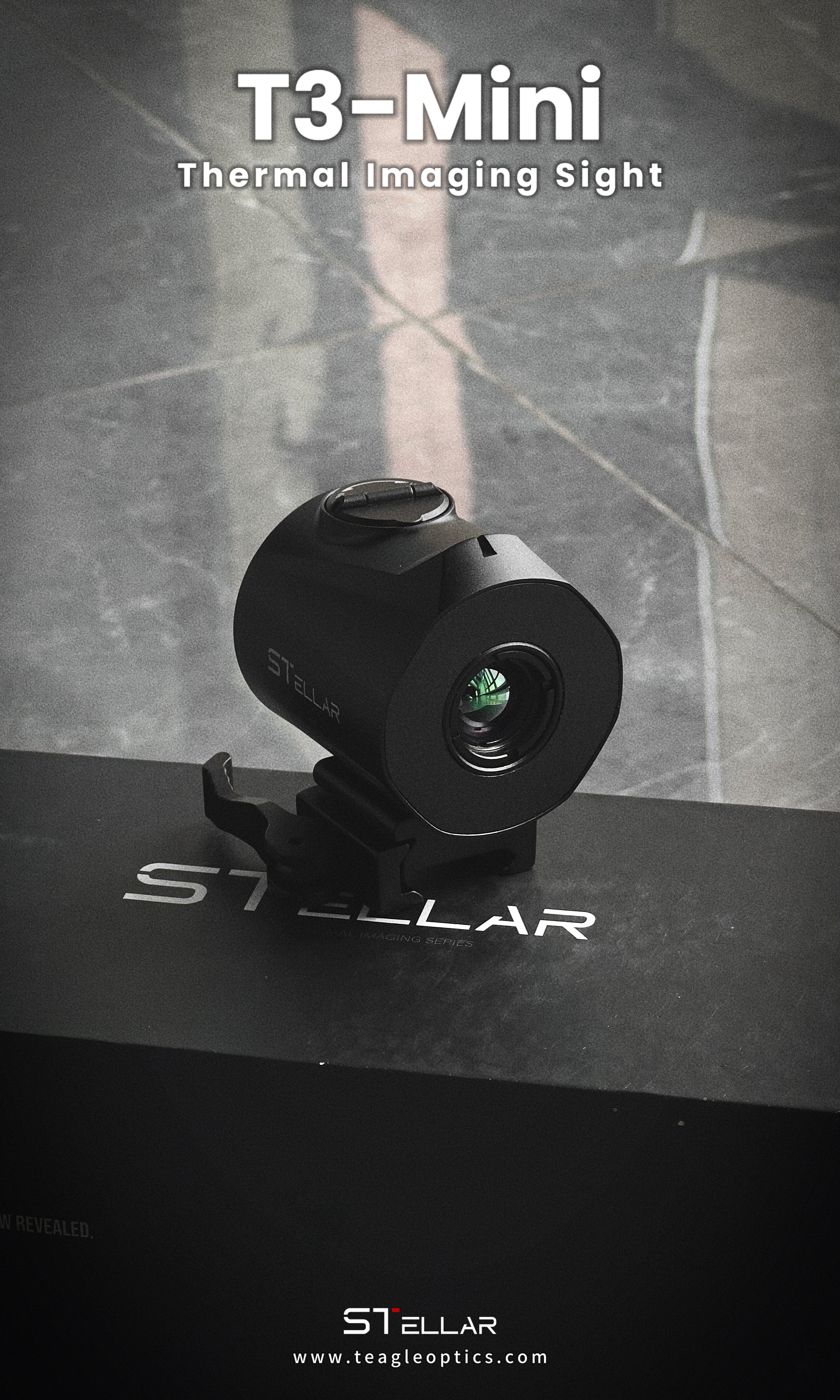 STELLAR T3‑mini Thermal Imaging scope, Portable Outdoor Observation Device with Quick‑Detach Bracket L
