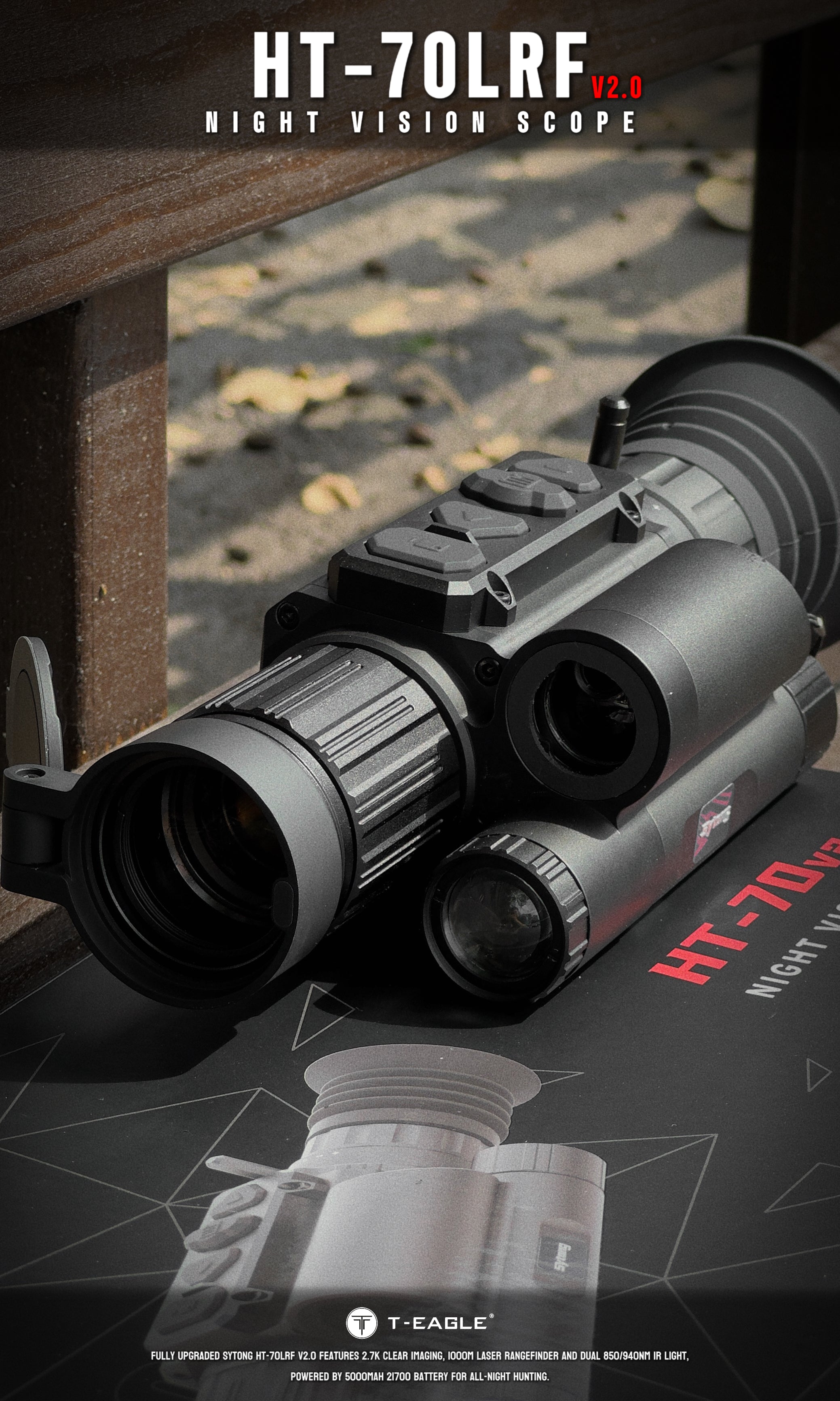 Sytong HT-70L V2 Ballistics 940nm 3x-18x Night Vision Rifle Scope