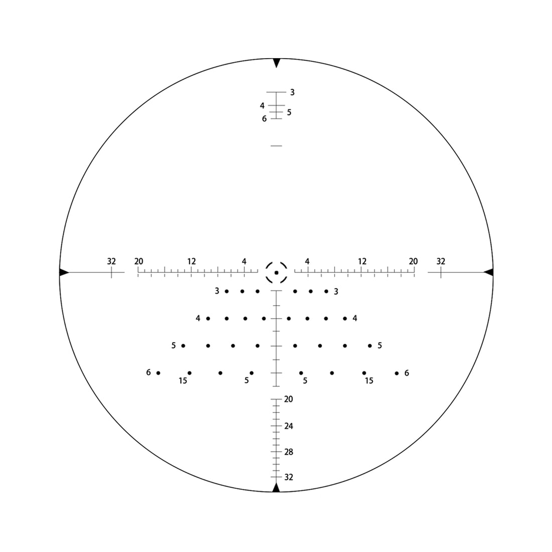 T-Eagle Long Range Riflescope AR 2.5-15X32 SF IR