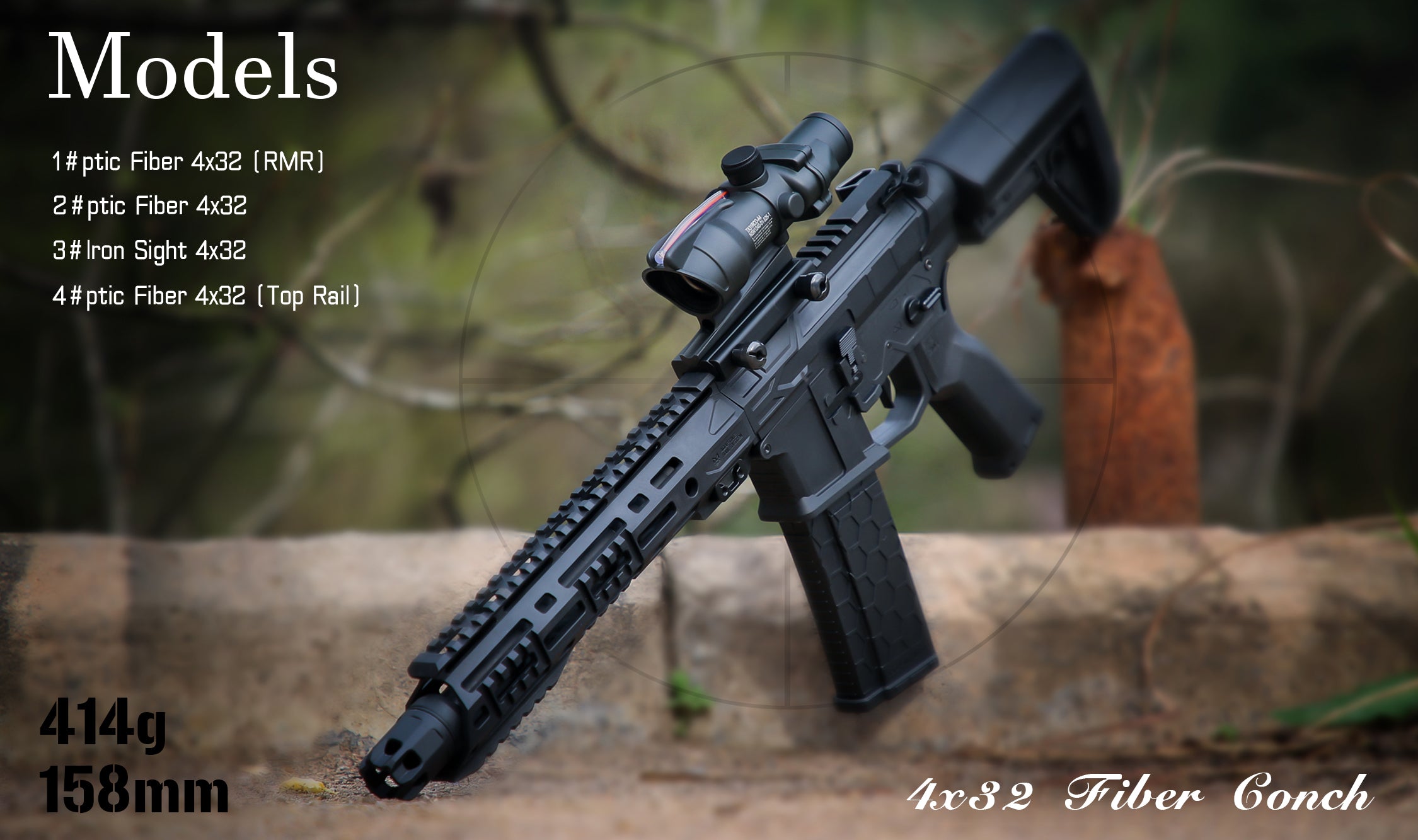 ACOG 4x32 Dual Illuminated Chevron LPVO Riflescope