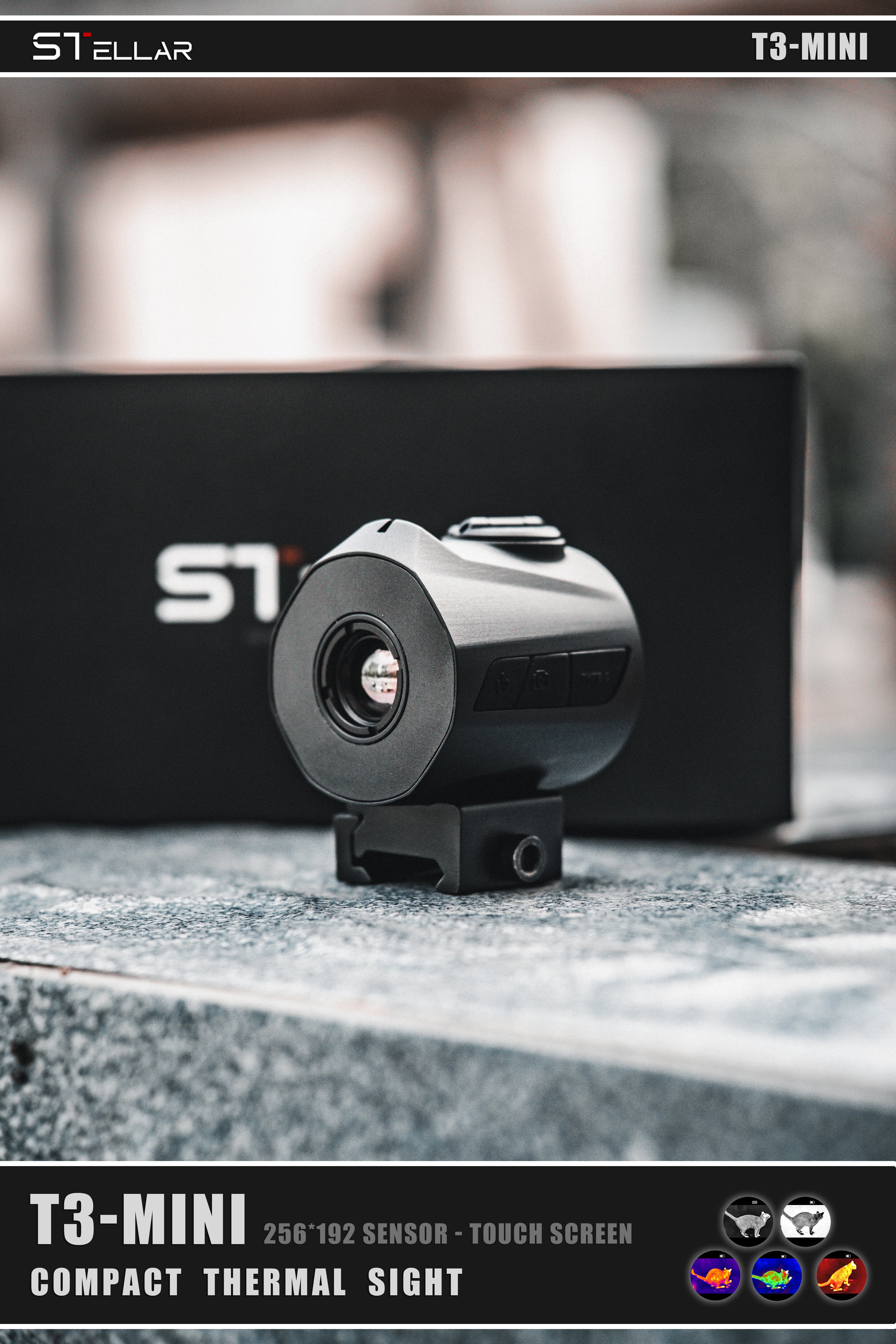 Stellar T3-MINI Pocket-Sized Night Thermal Imager for Outdoor & Tactical Use-X