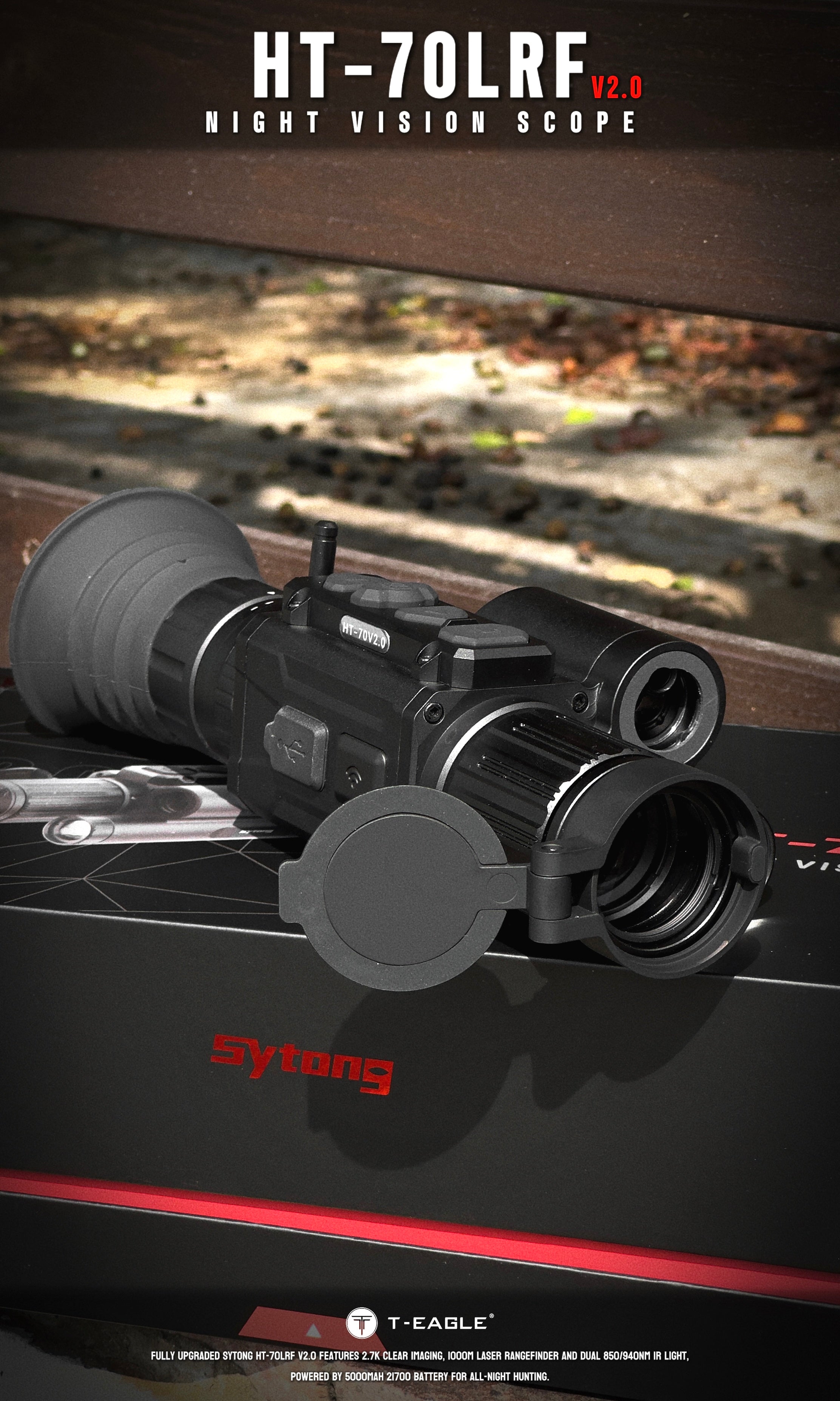 Sytong HT-70L V2 Ballistics 940nm 3x-18x Night Vision Rifle Scope