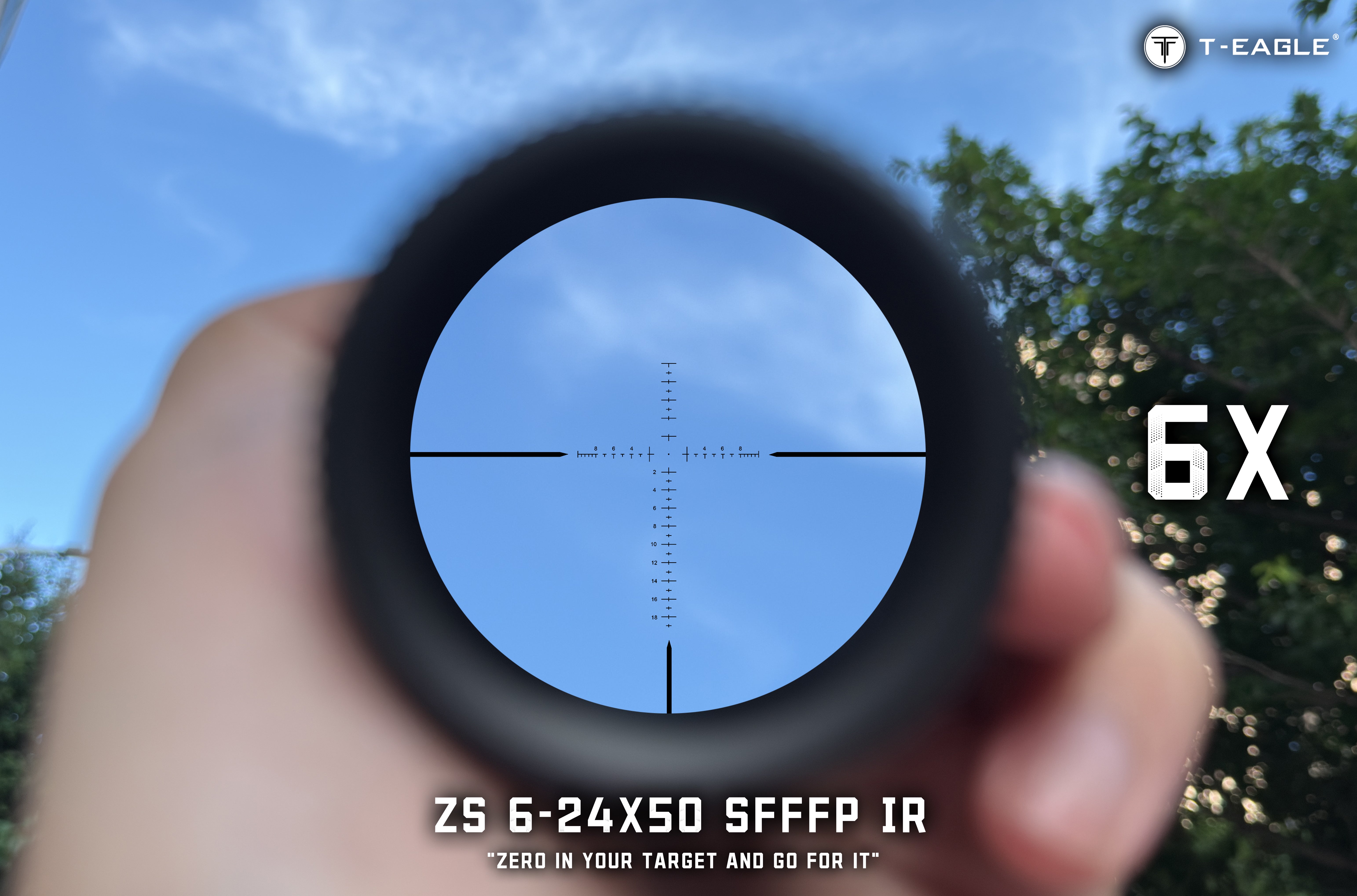 T-EAGLE ZS 6-24X50FFP Zerostop Long Range Riflescope