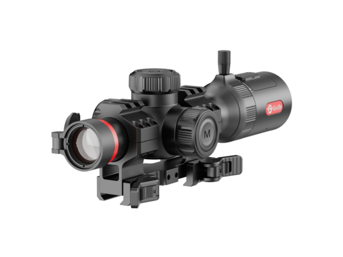 Guide TU425C 3.0 Shutterless Thermal Riflescope | Low 0.7x Magnification, Lightweight 438g, IP68, Video Rec
