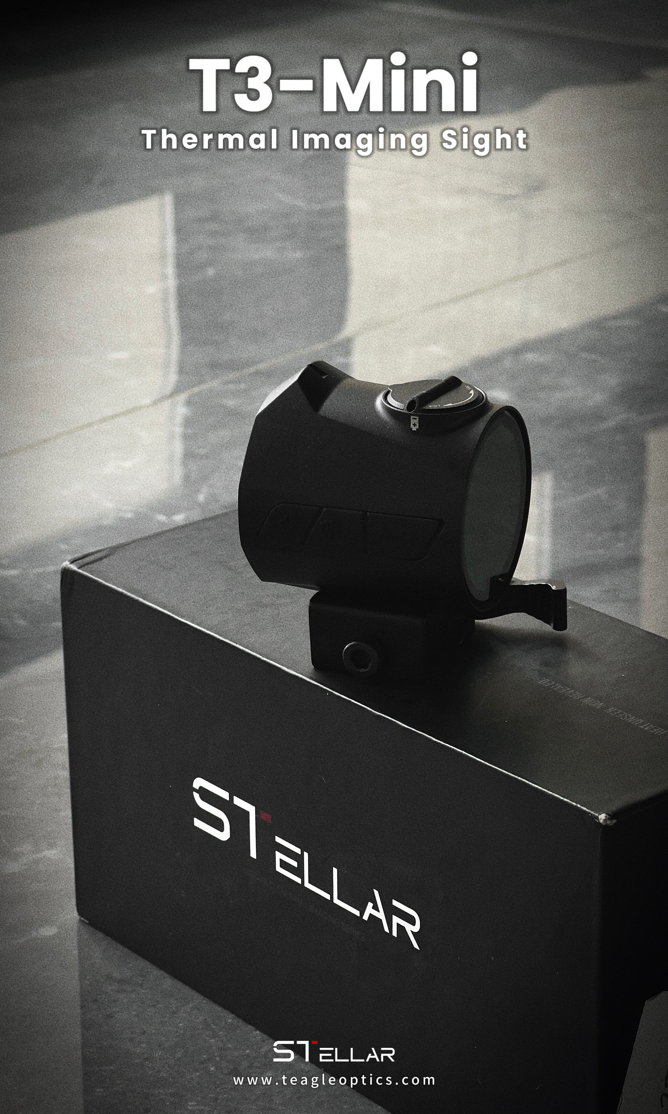 STELLAR T3‑mini Thermal Imaging scope, Portable Outdoor Observation Device with Quick‑Detach Bracket L
