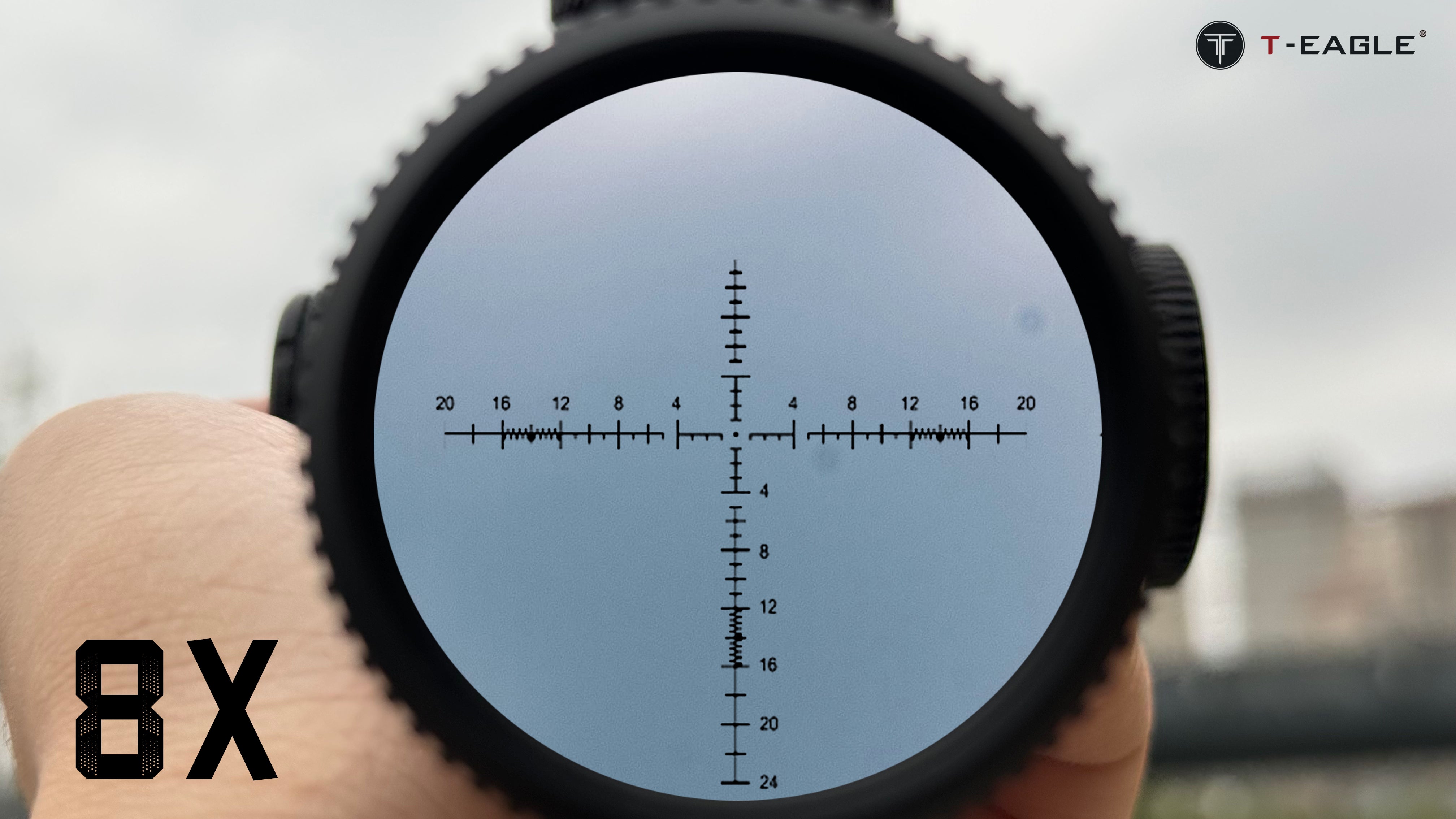 T-EAGLE ZS 3-12X44FFP-Black Zerostop Riflescope