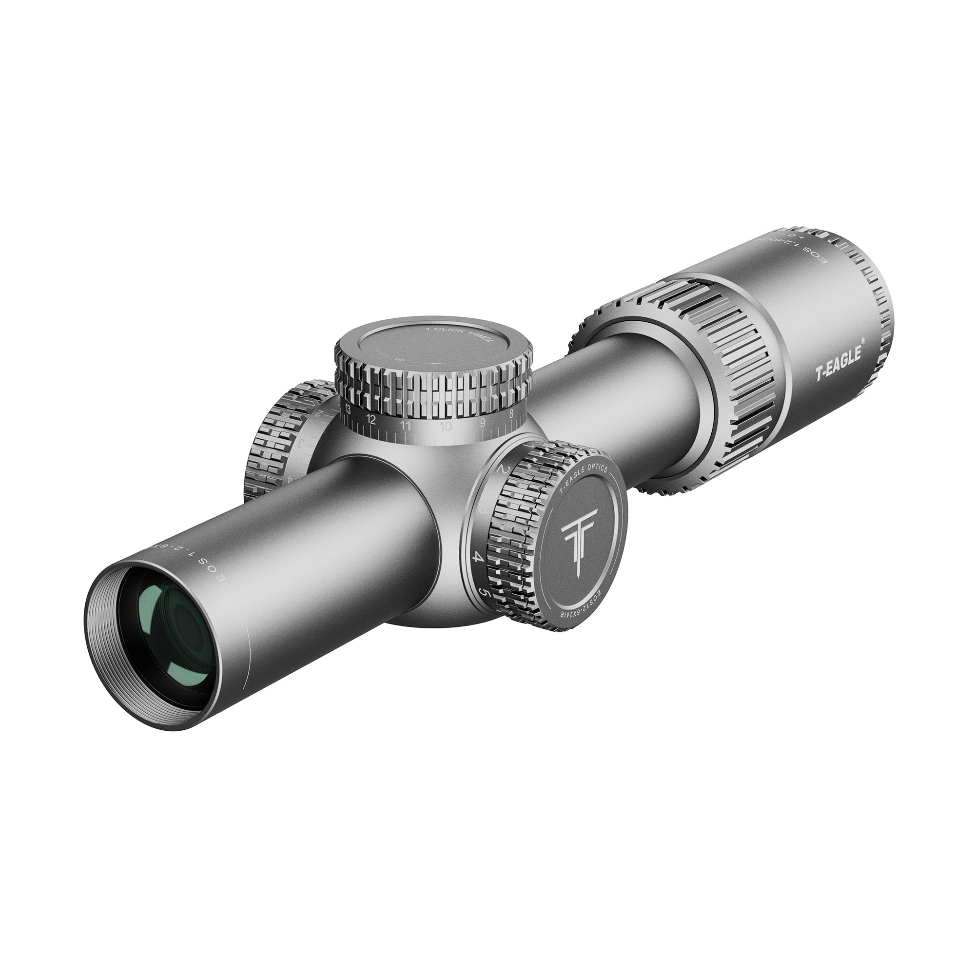 T-EAGLE EOS 1.2-6X24IR-Silver LPVO Riflescope
