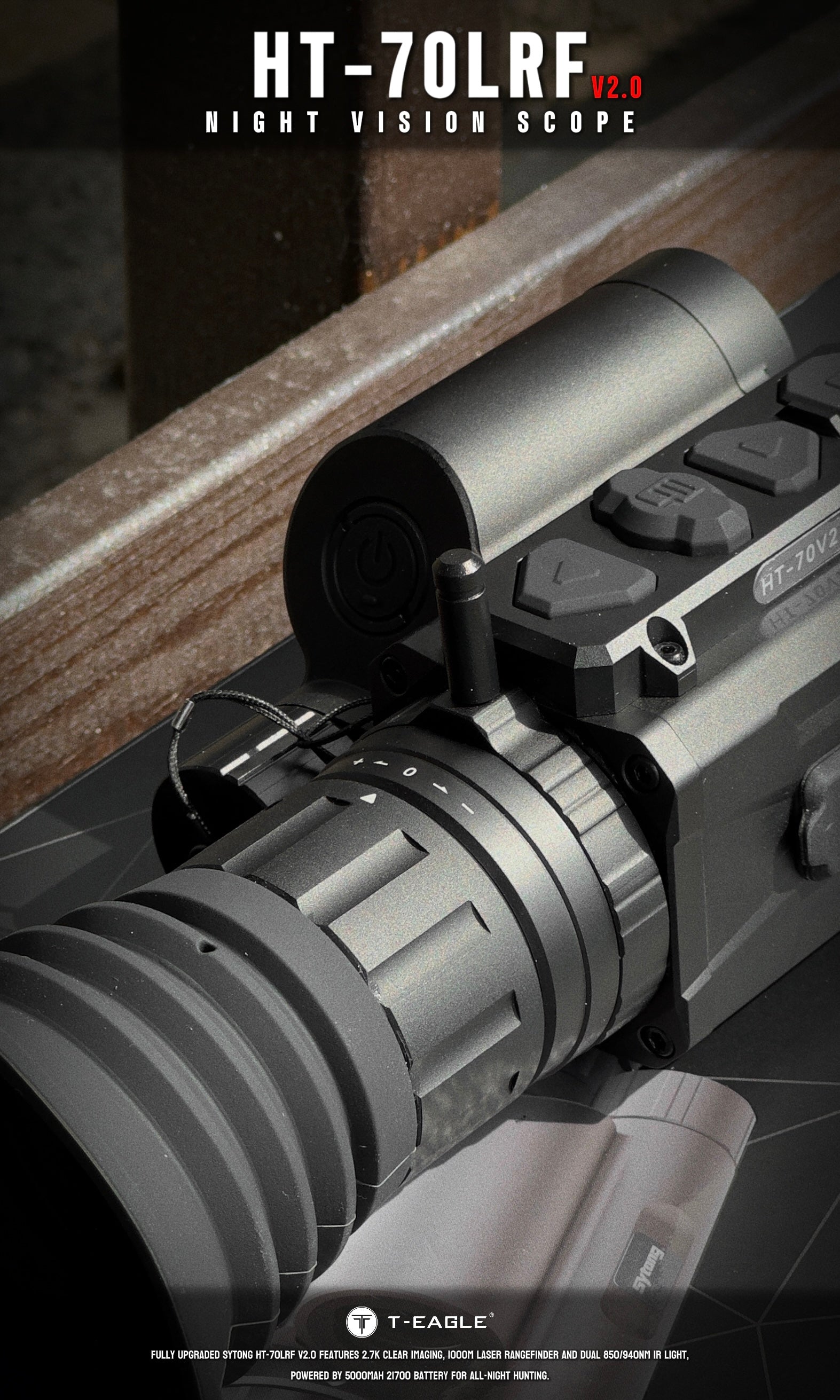Sytong HT-70L V2 Ballistics 940nm 3x-18x Night Vision Rifle Scope