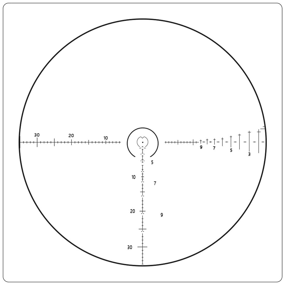 T-Eagle ED1-12X30 IR Hunting Long Range Rifle Scopes