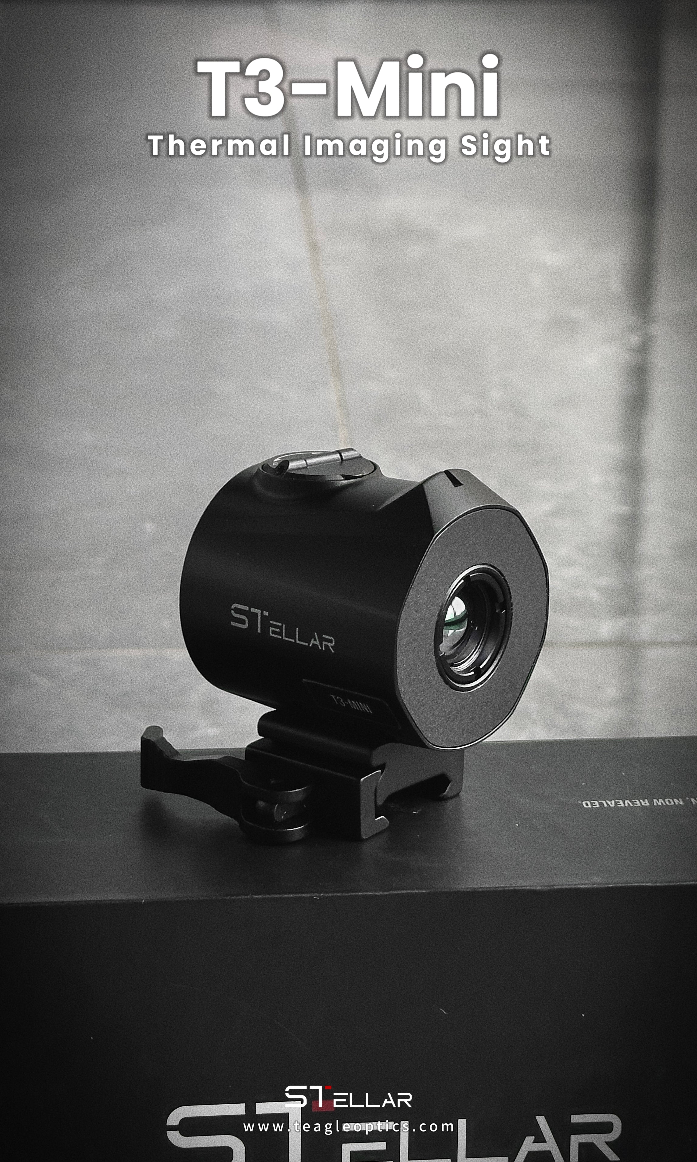 STELLAR T3‑mini Thermal Imaging scope, Portable Outdoor Observation Device with Quick‑Detach Bracket L