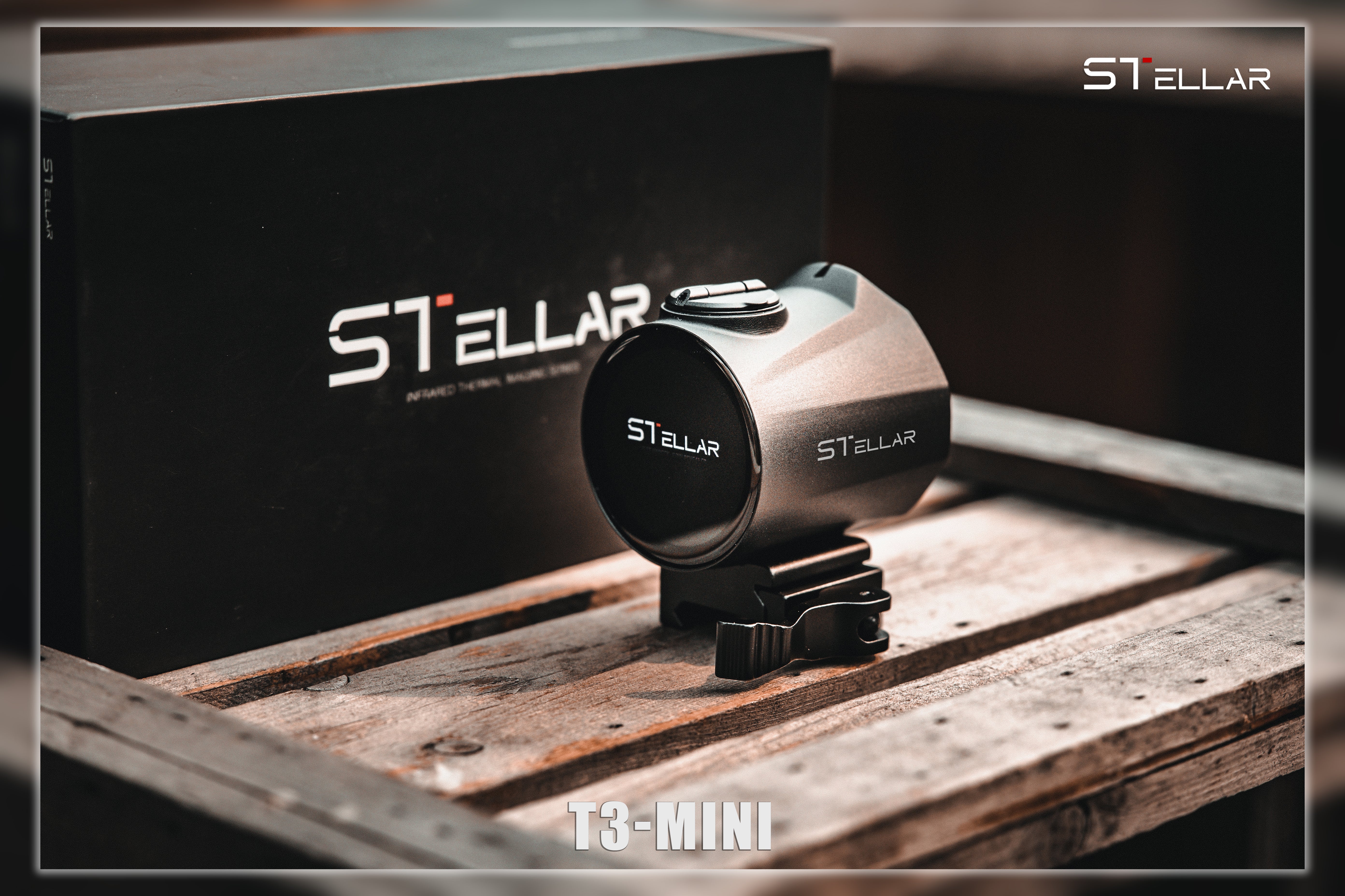 Stellar T3 Mini Rail Thermal Imaging Scope A 1.4-inch Touchscreen Thermal Imager for Wildlife Observation  E