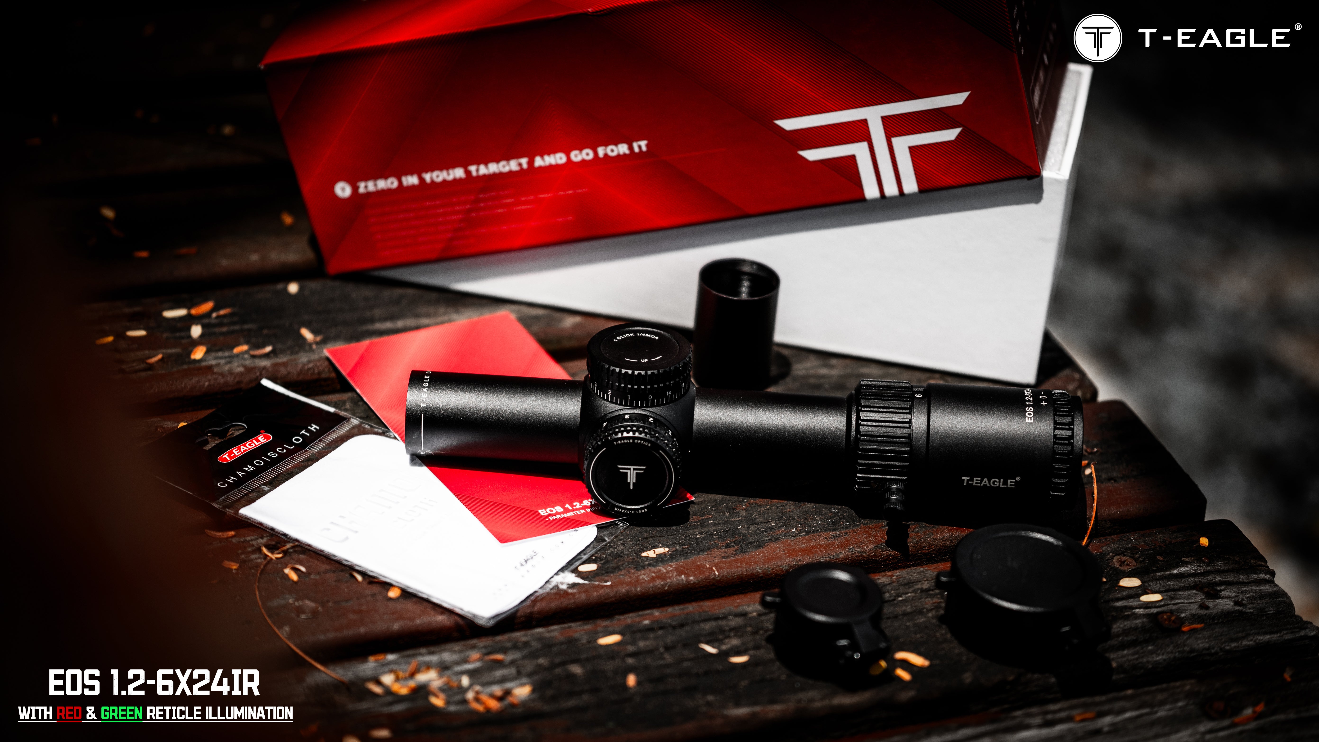 T-EAGLE EOS 1.2-6X24 IR SFP LPVO Riflescope