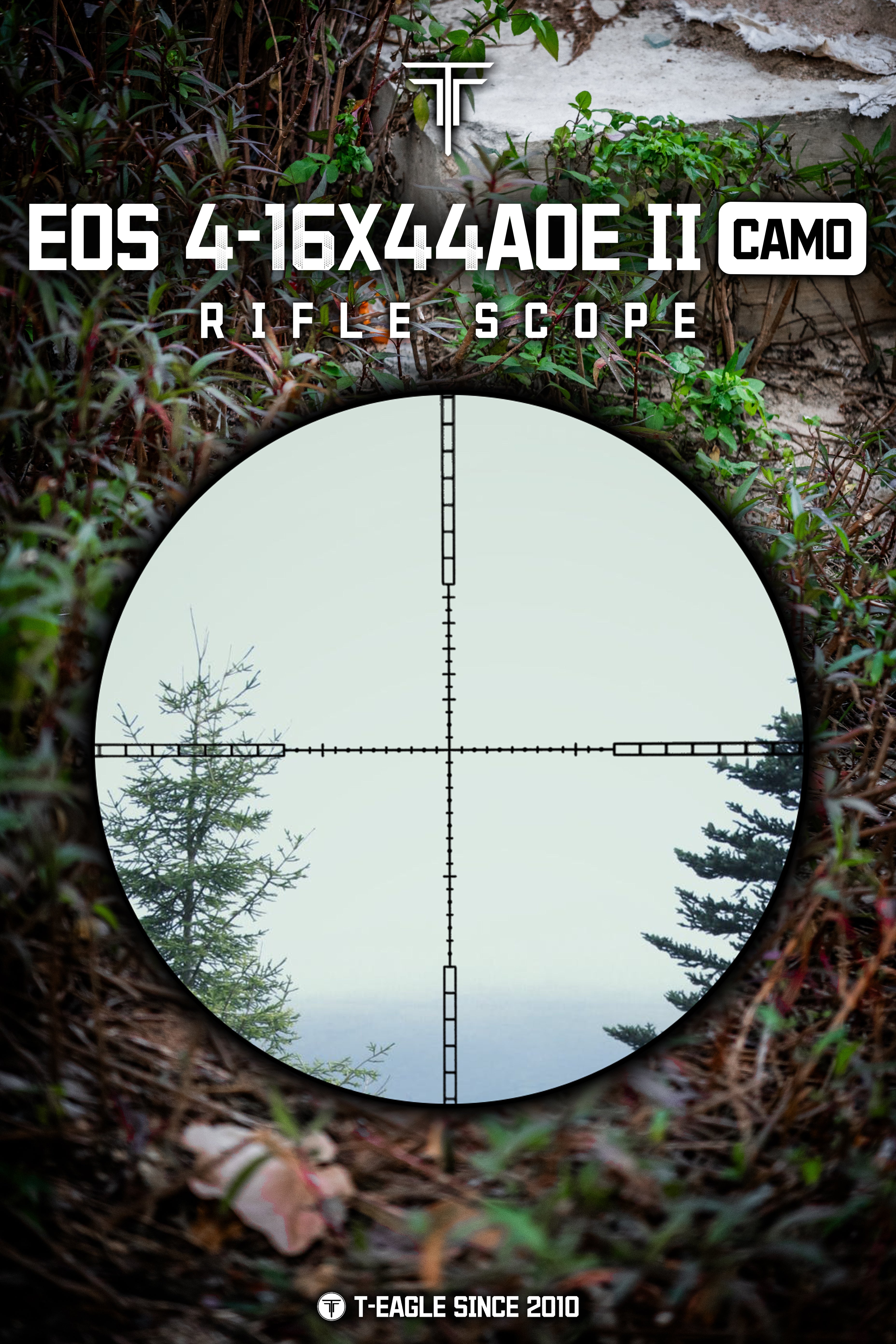 T-EAGLE EOS 4-16X44AOE II CAMO Long Range Riflescope