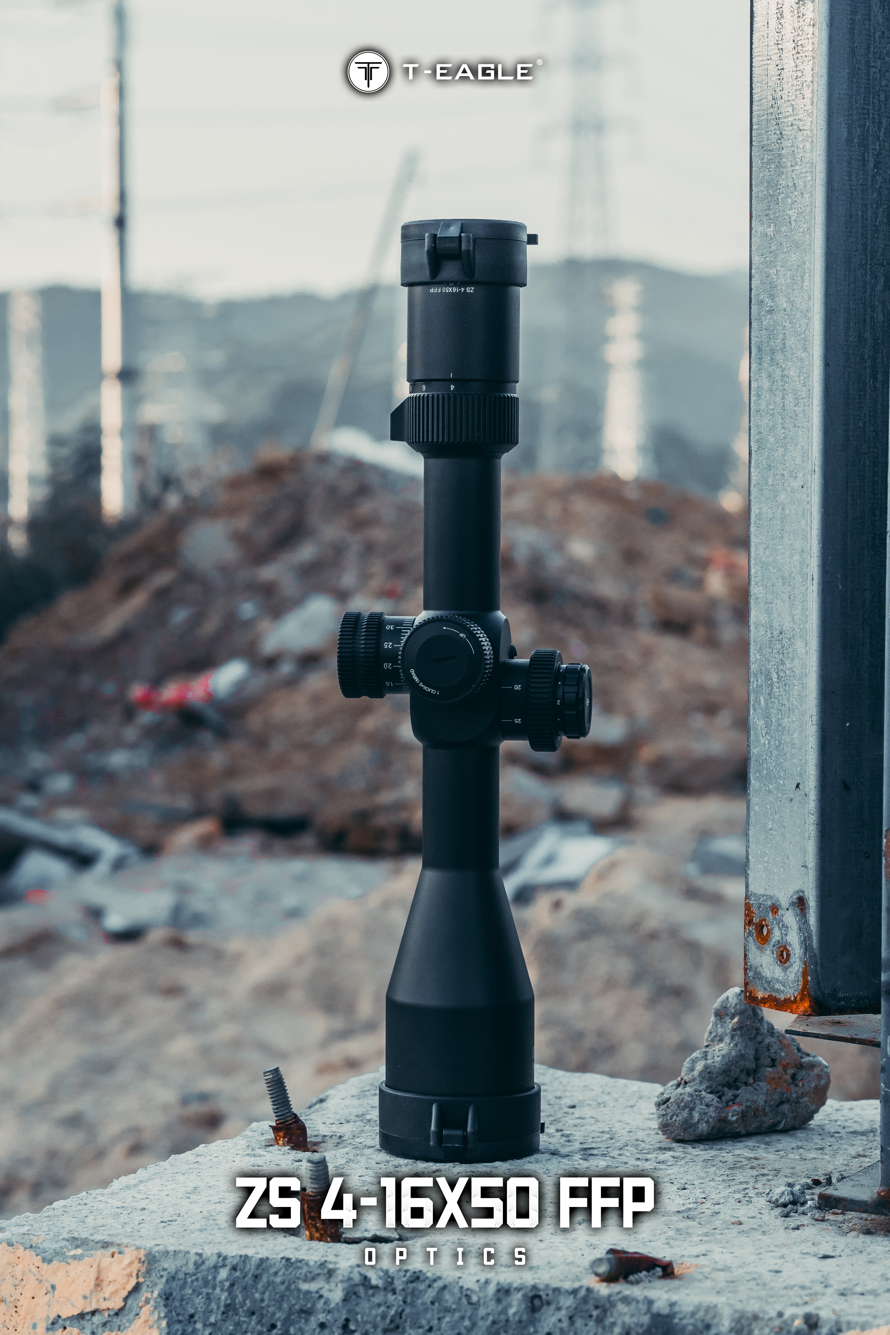 T-Eagle Long Range Riflescope ZS4-16X50 FFP 1/10 MRAD