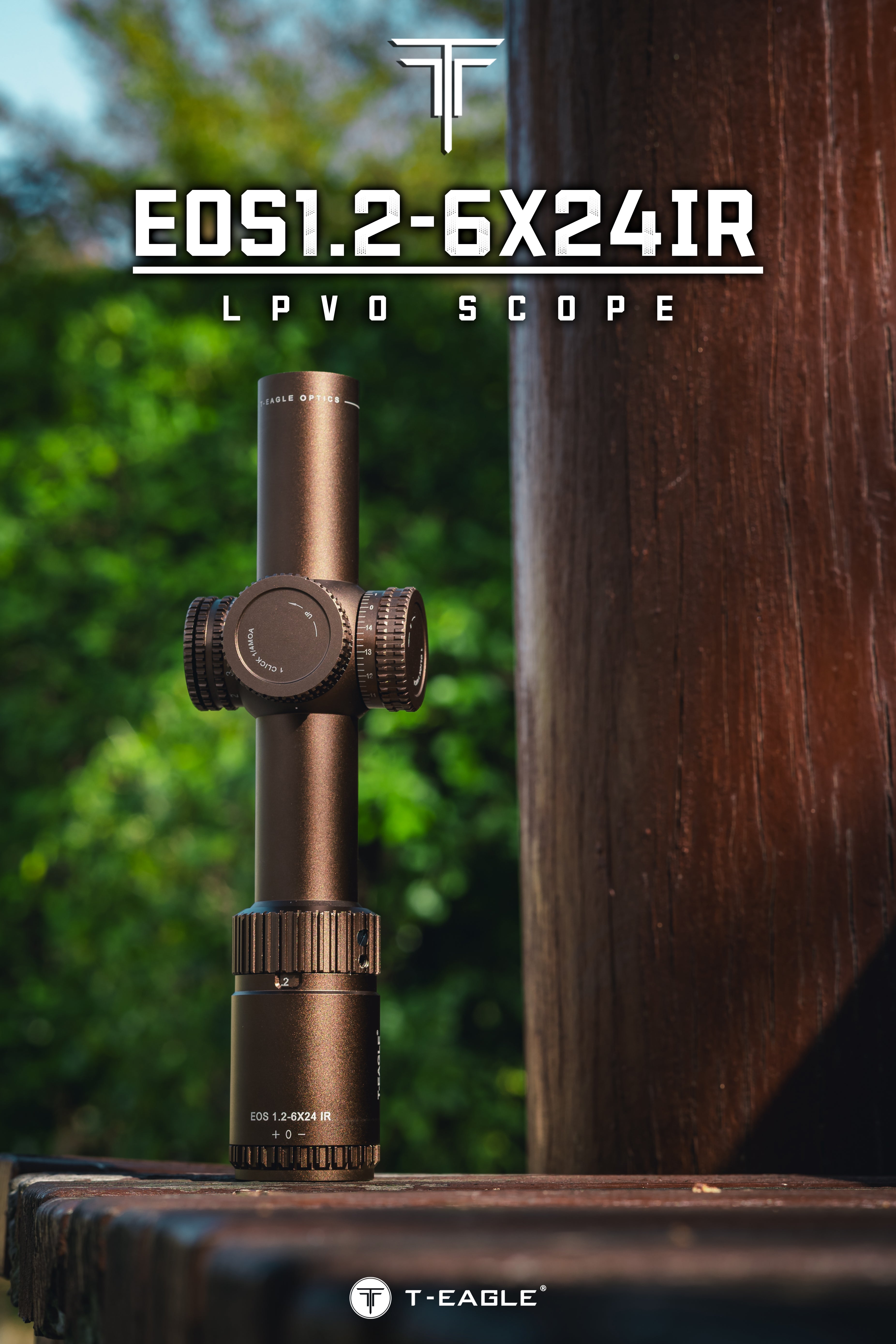 T-EAGLE EOS 1.2-6X24IR-Tan LPVO Riflescope