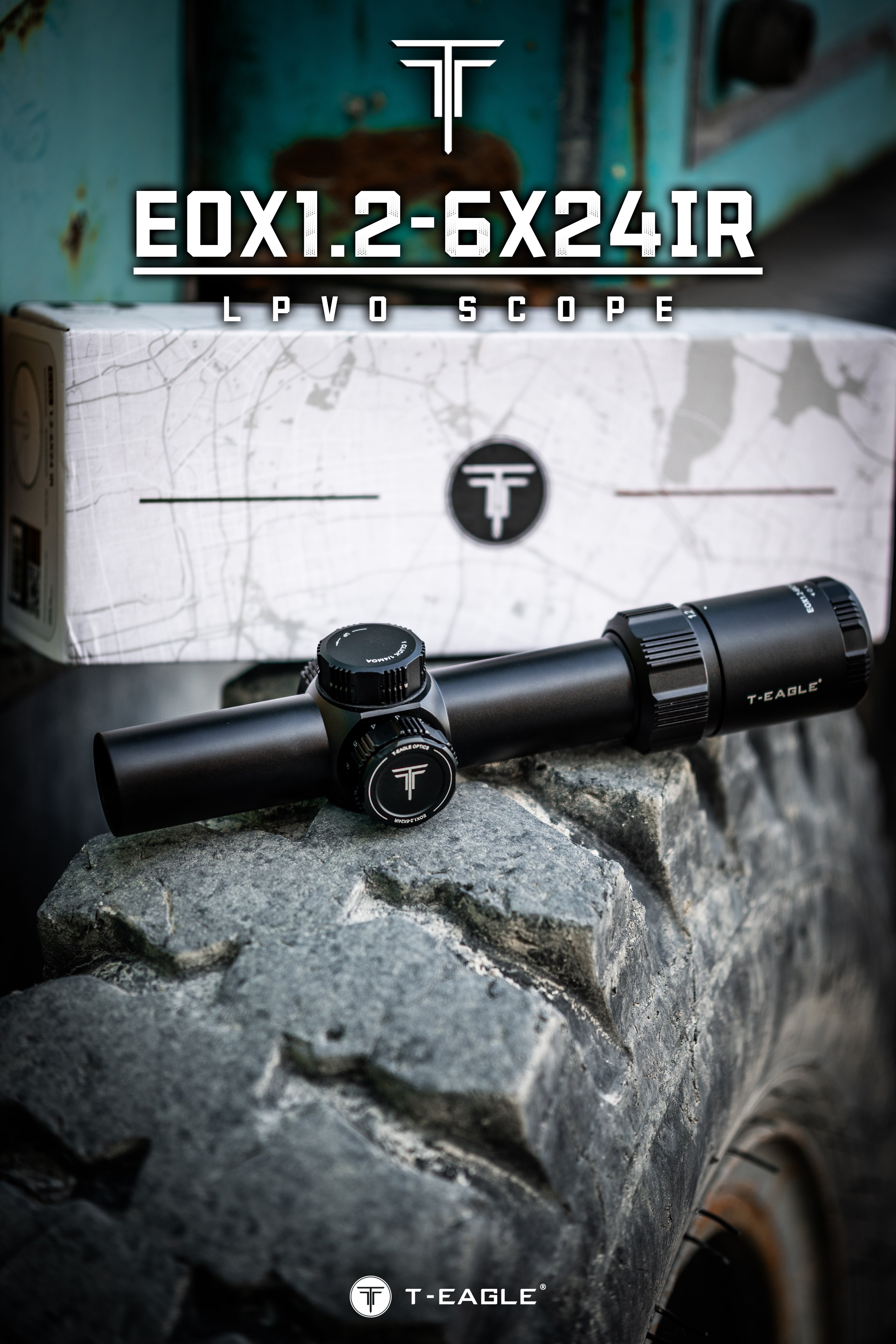 T-EAGLE EOX 1.2-6x24 IR SFP LPVO Riflescope
